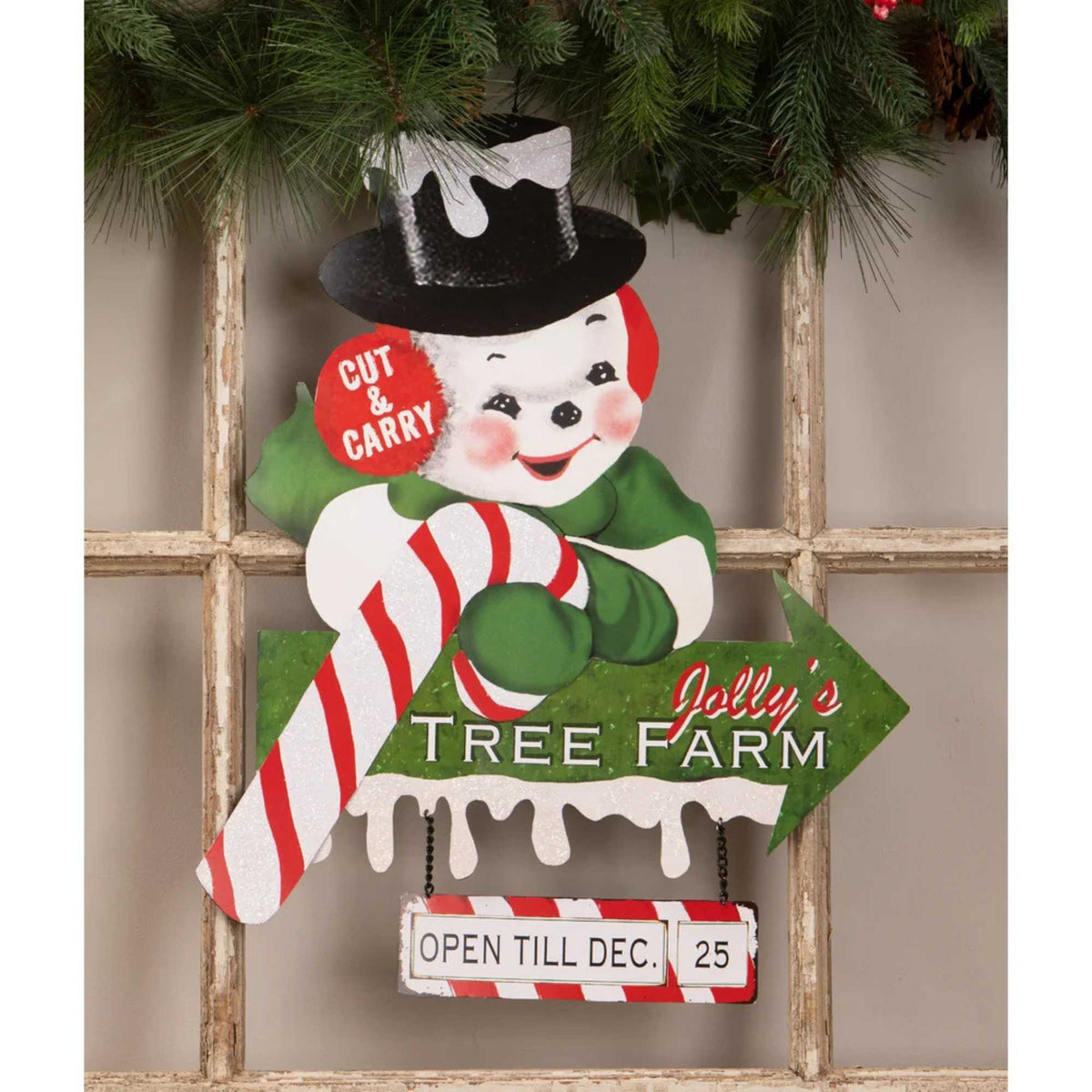 Bethany Lowe Jolly's Tree Farm Sign - - SBKGifts.com