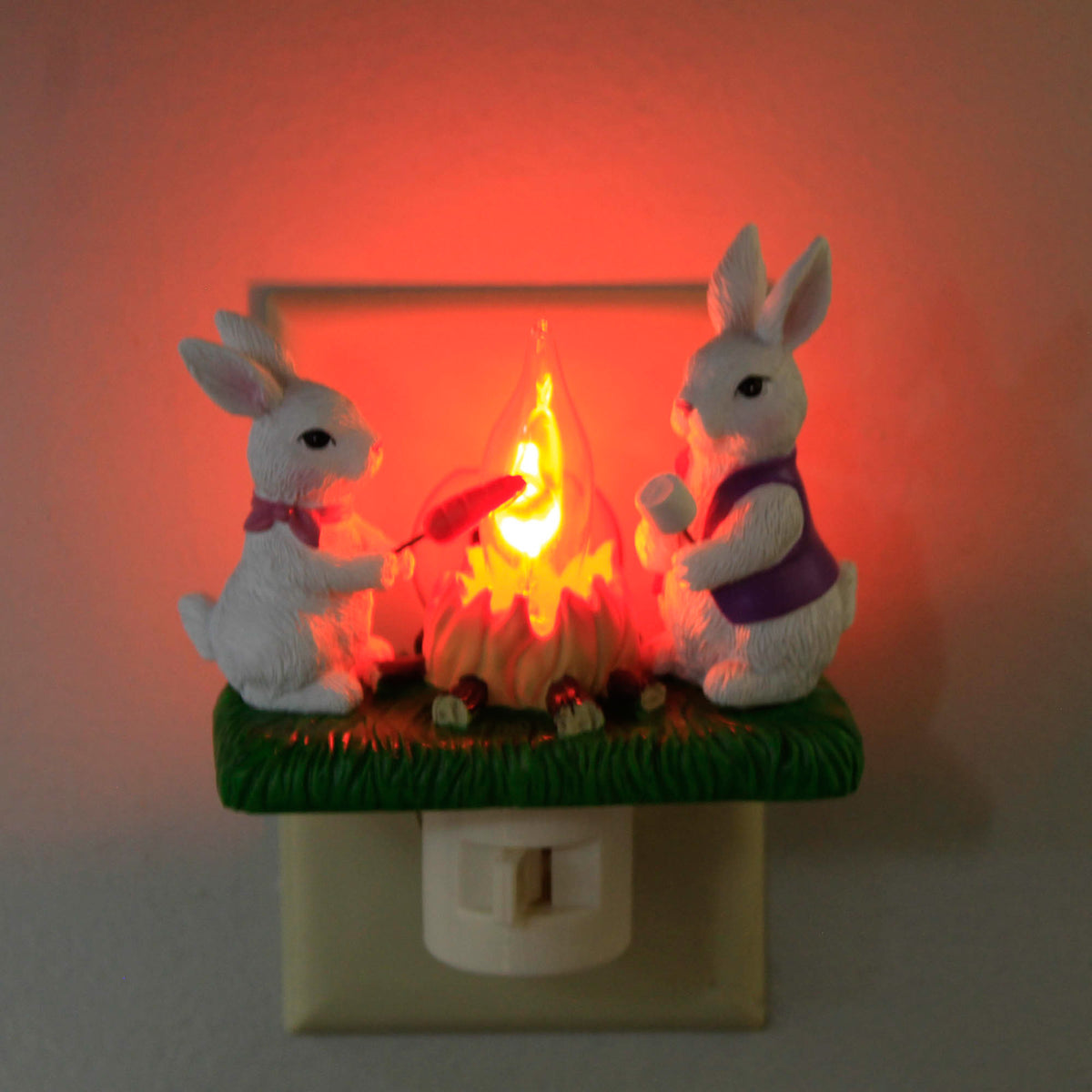 Roman Bunnies Campfire Nightlight - - SBKGifts.com