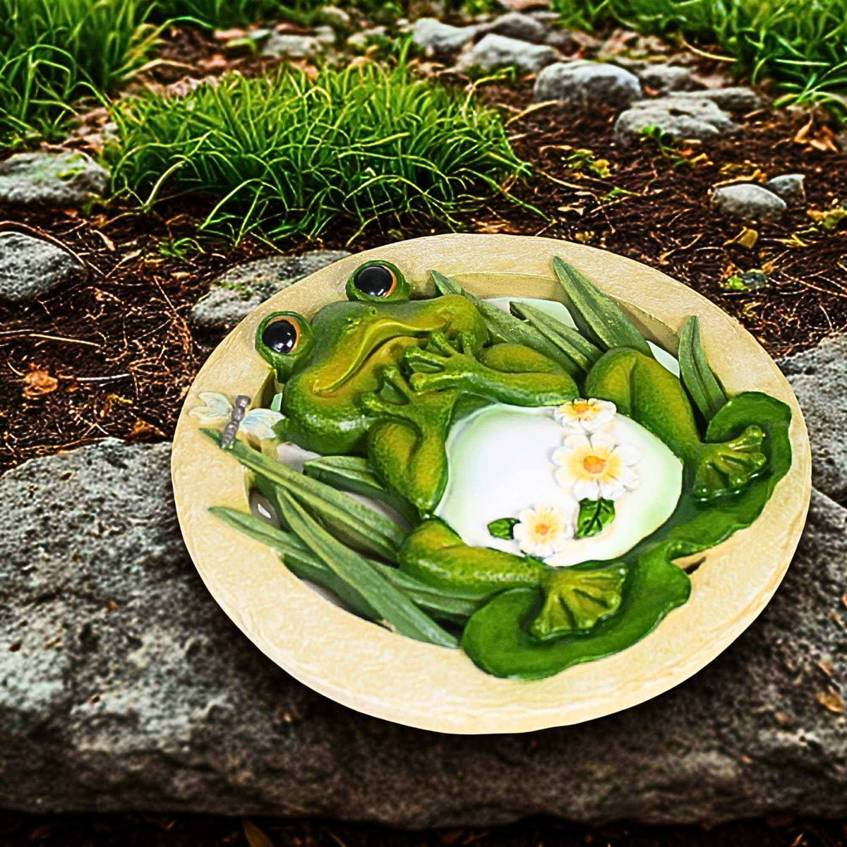 Roman Frog Garden Stepping Stone - - SBKGifts.com