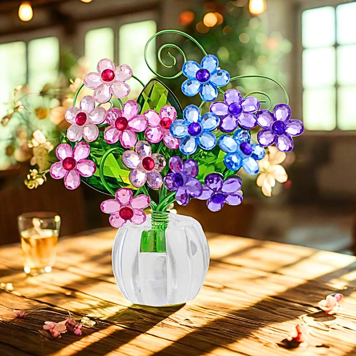 Crystal Expressions Hydrangea Posy Pot - - SBKGifts.com