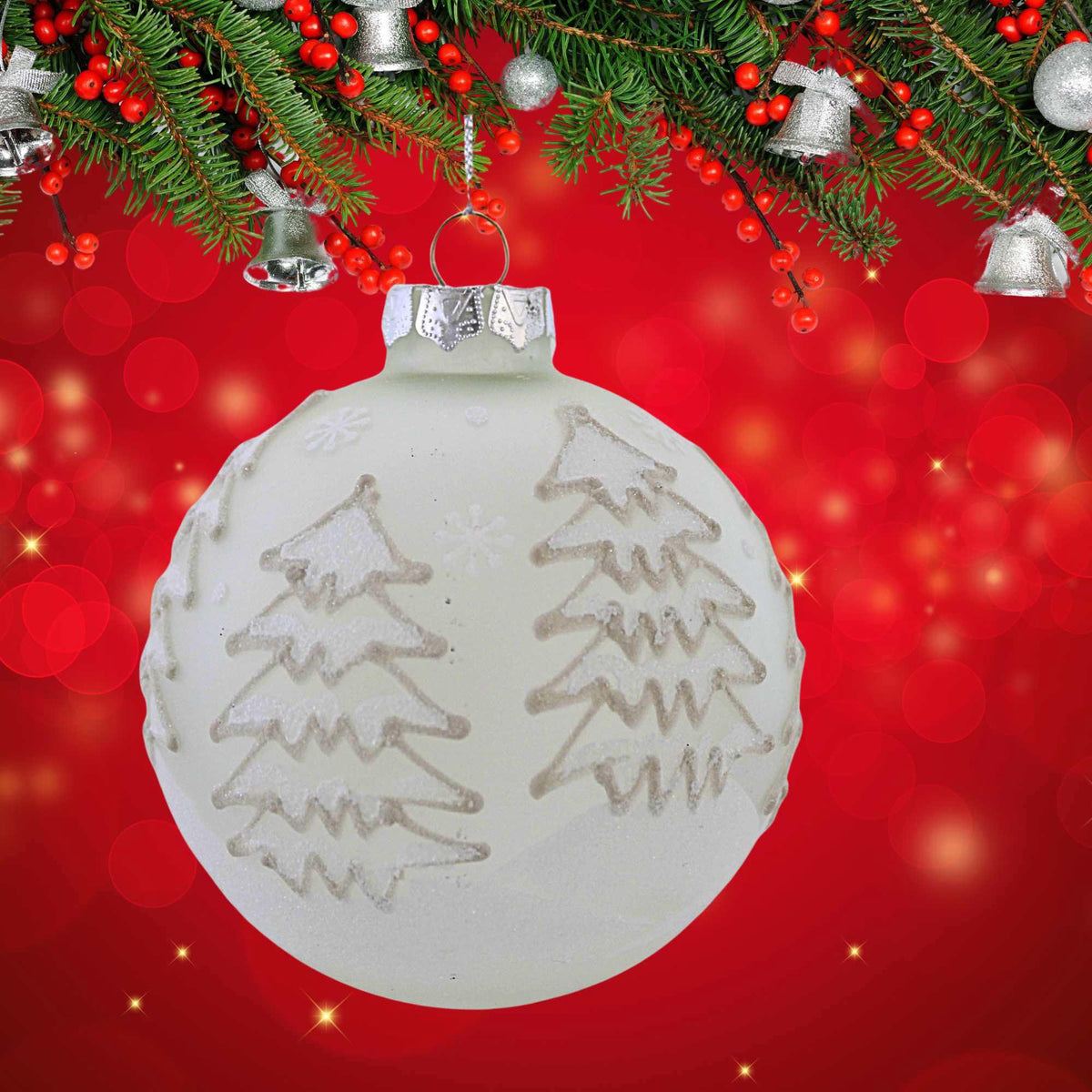 Roman Frosted Tree Ornament - - SBKGifts.com