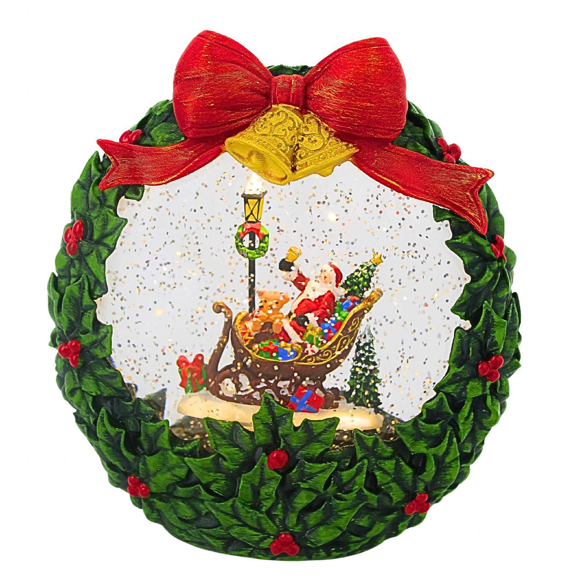 66026 Lighted Swirl Wreath 900026