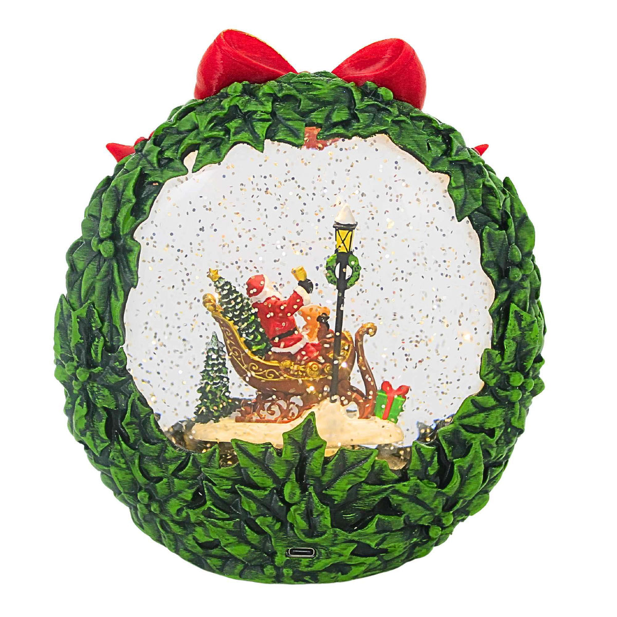 Roman Lighted Swirl Wreath - - SBKGifts.com