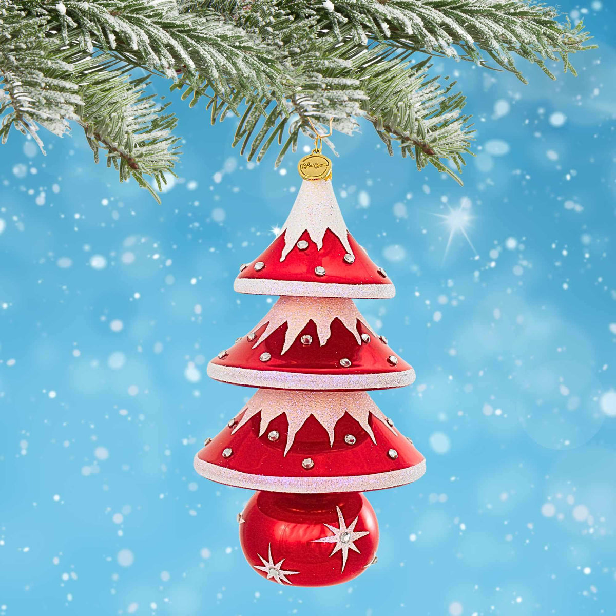 Blubom Snow Flocked Christmas Tree - - SBKGifts.com