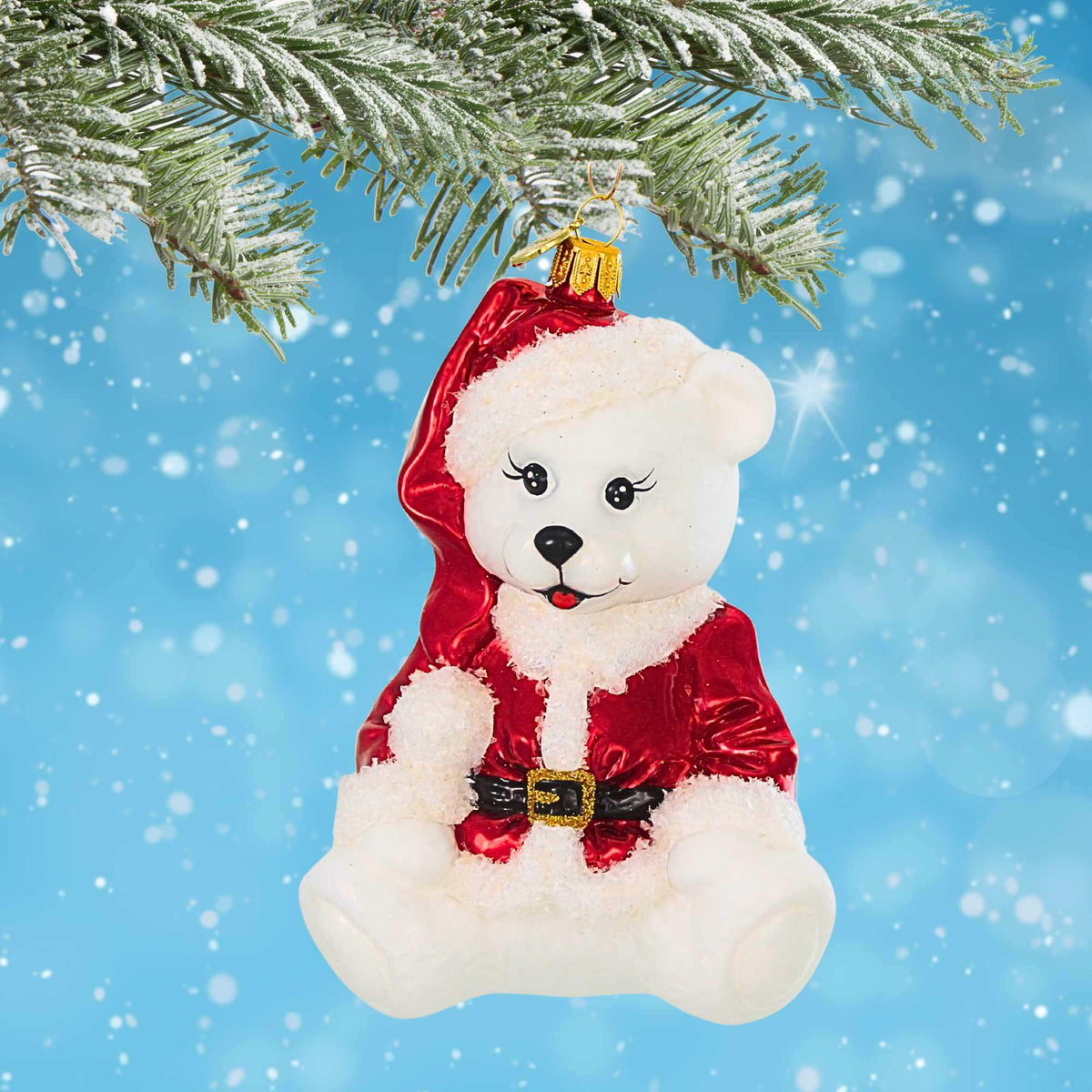 Blubom Santa Teddy Bear - - SBKGifts.com