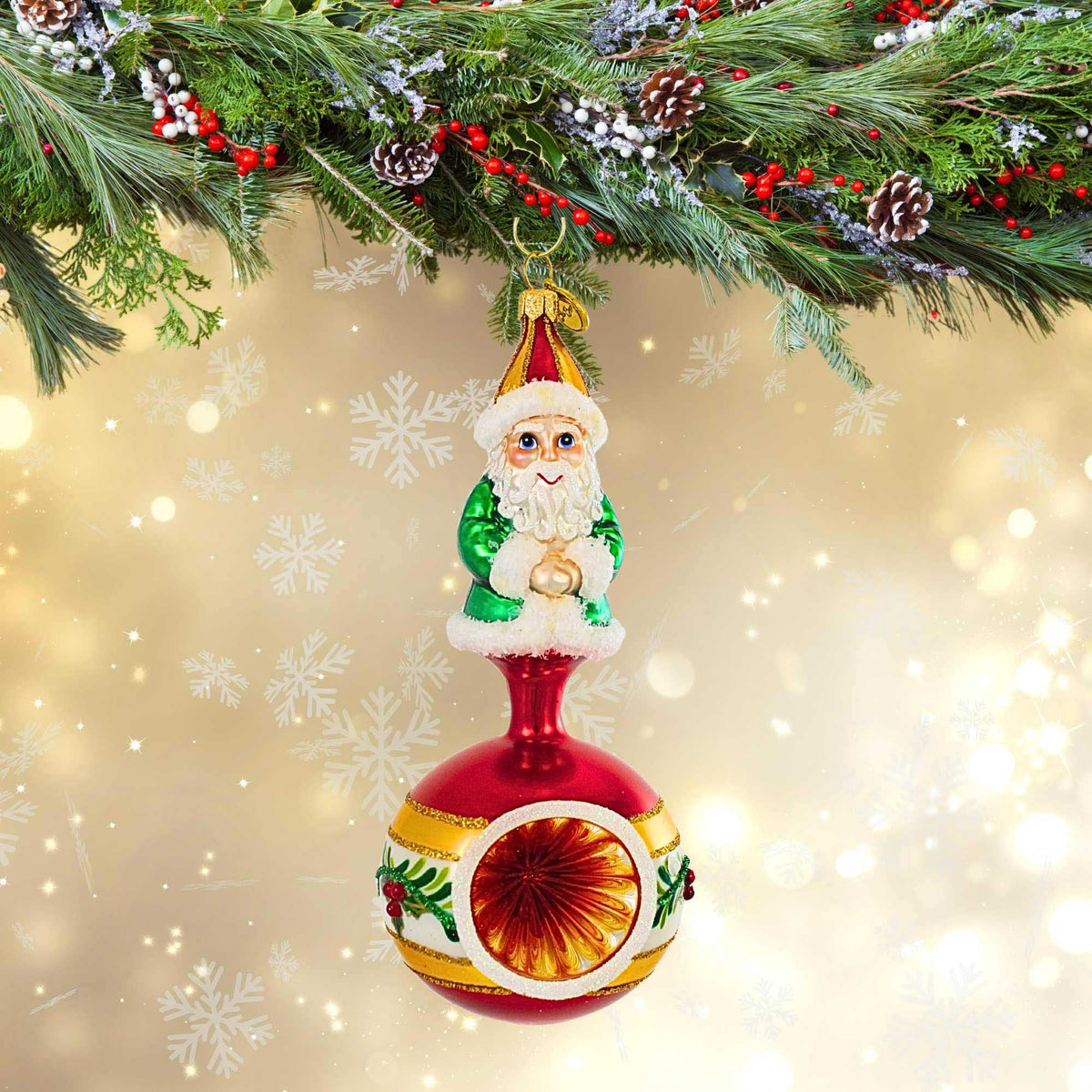 Blubom Holly Flower Santa Claus - - SBKGifts.com