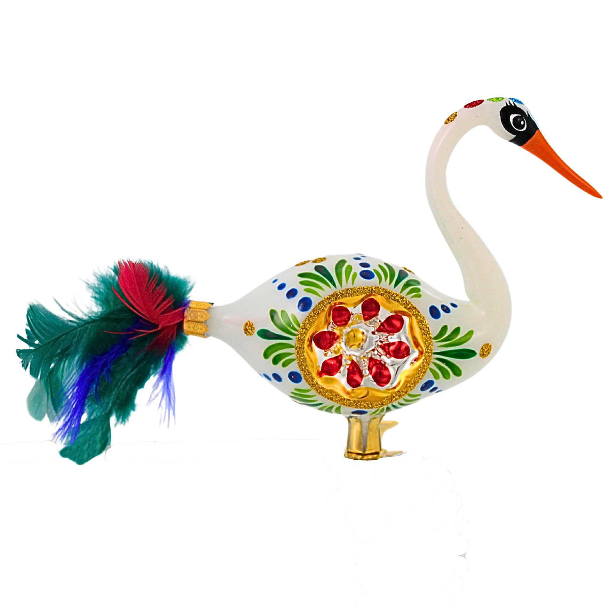 Blubom Ruby Reflector White Swan - - SBKGifts.com