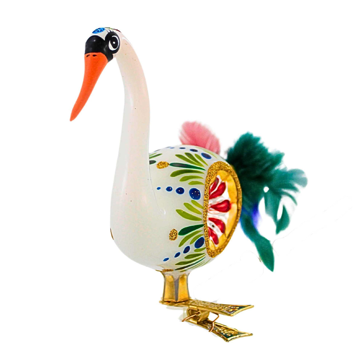 Blubom Ruby Reflector White Swan - - SBKGifts.com