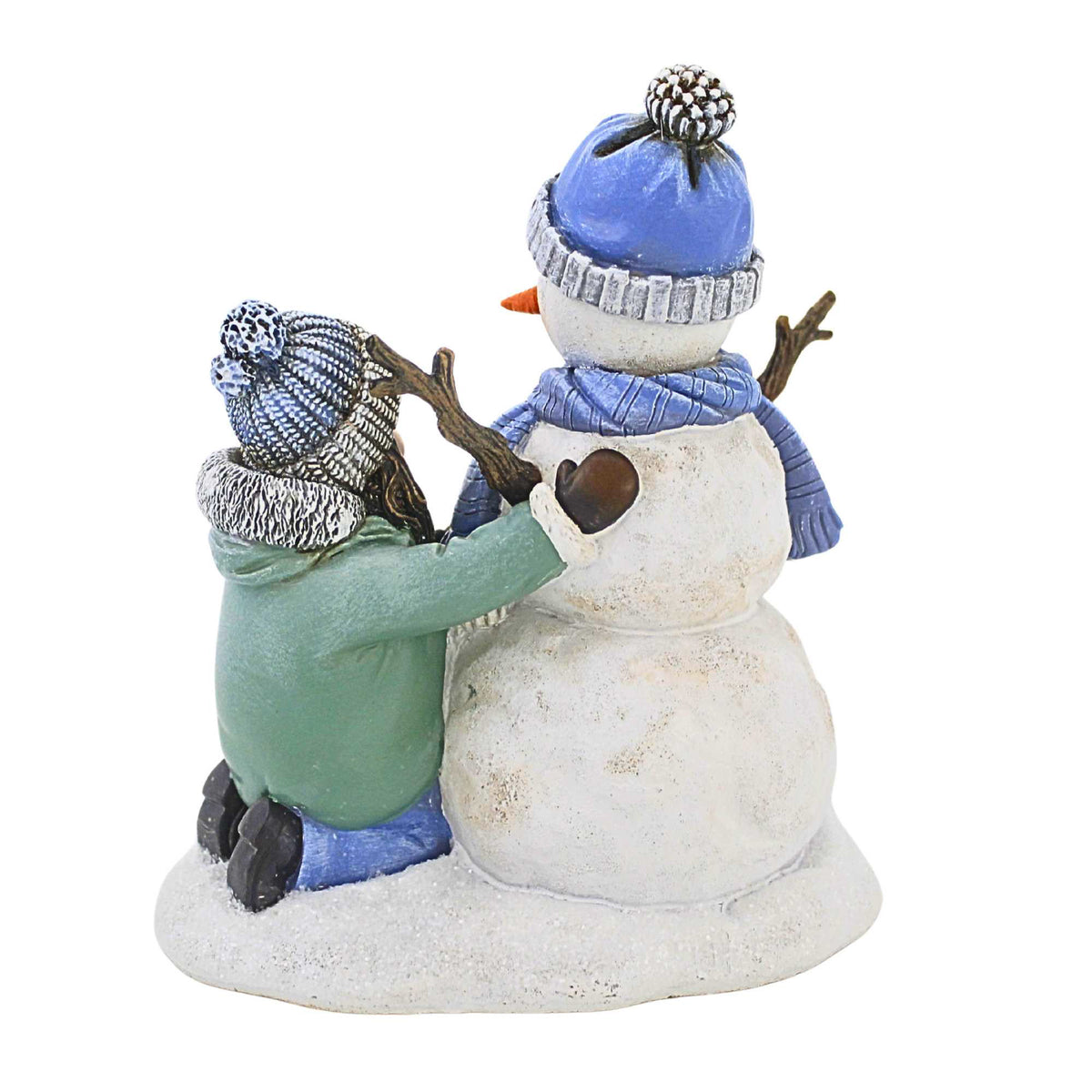 Joseph Studio Girl Building Snowman Figurine - - SBKGifts.com