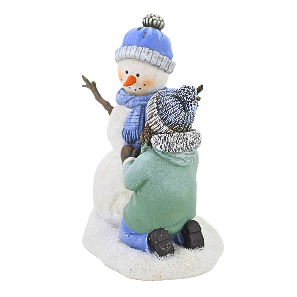 Joseph Studio Girl Building Snowman Figurine - - SBKGifts.com