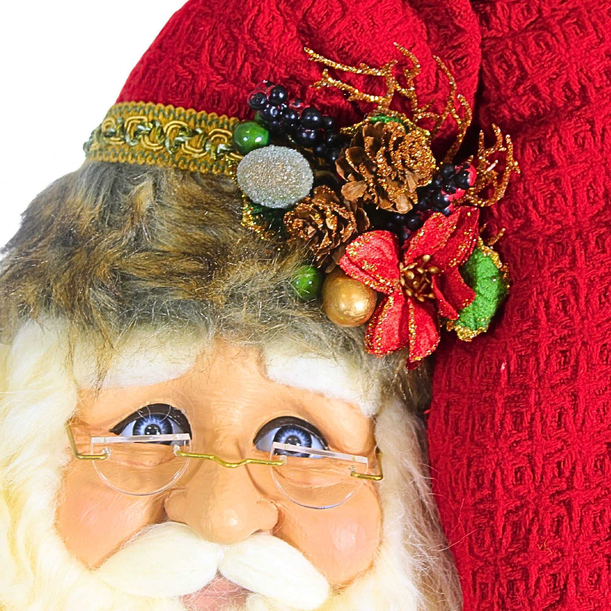 Karen Didion Woodland Santa Head Wall Hanger - - SBKGifts.com