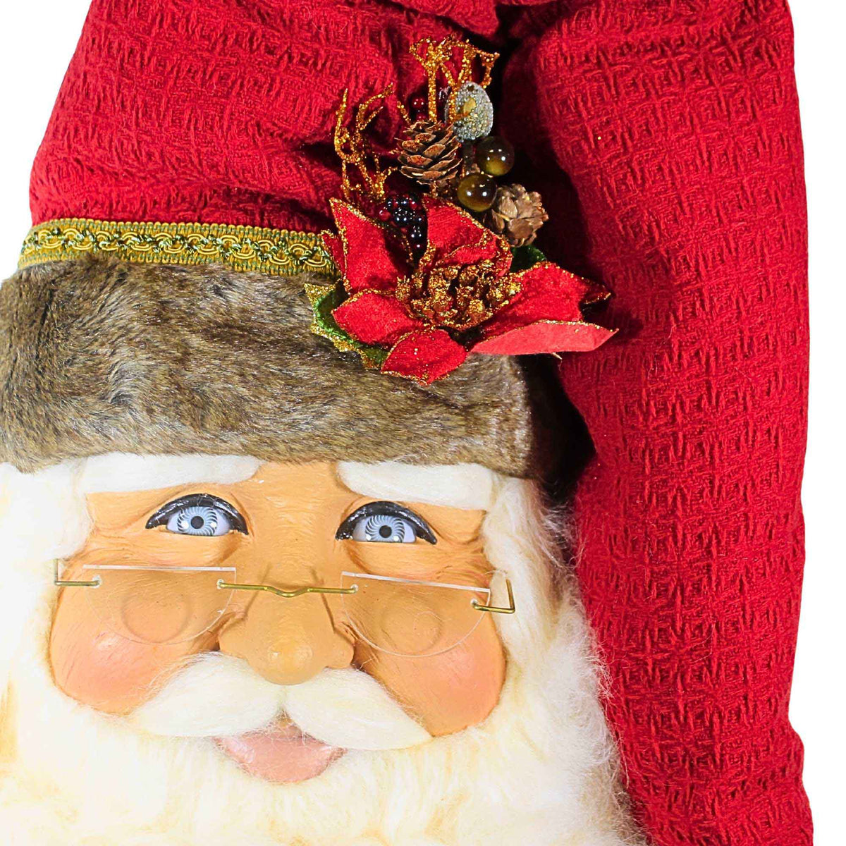 Karen Didion Woodland Lg Santa Head Wall Hanger - - SBKGifts.com