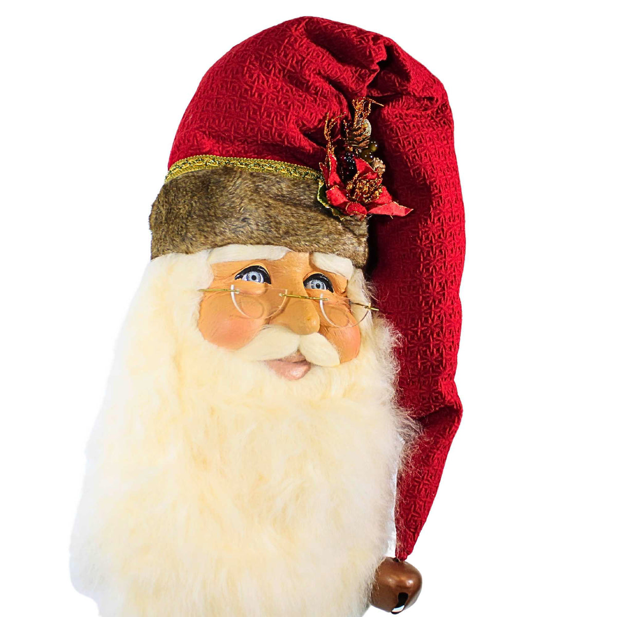 Karen Didion Woodland Lg Santa Head Wall Hanger - - SBKGifts.com