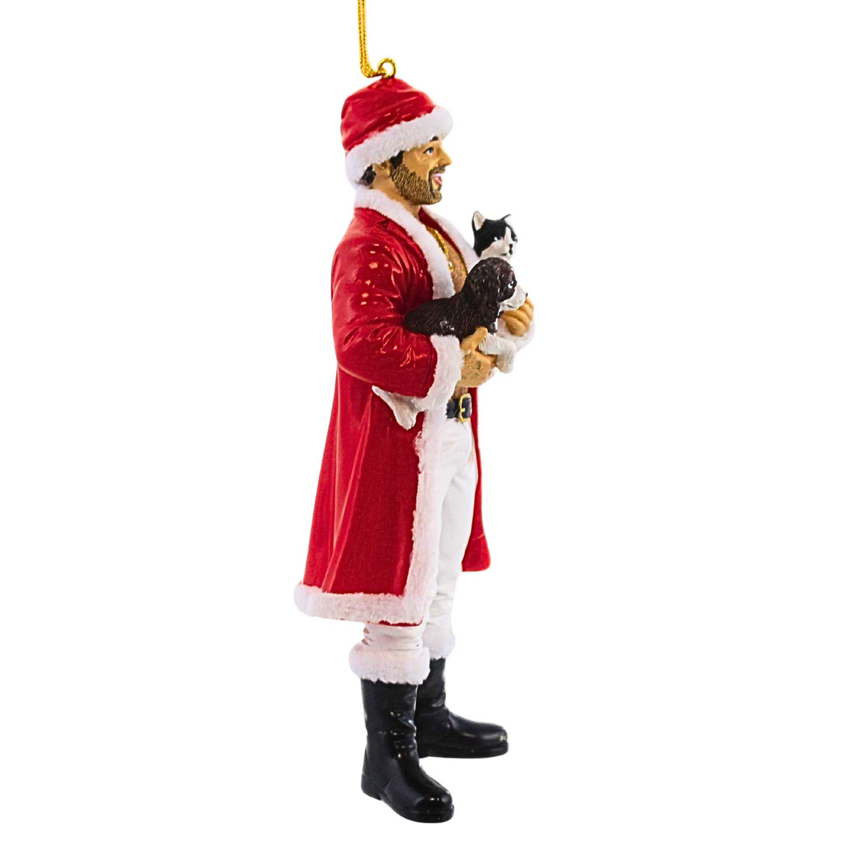 December Diamonds Puss' N Paws Santa Bear - - SBKGifts.com
