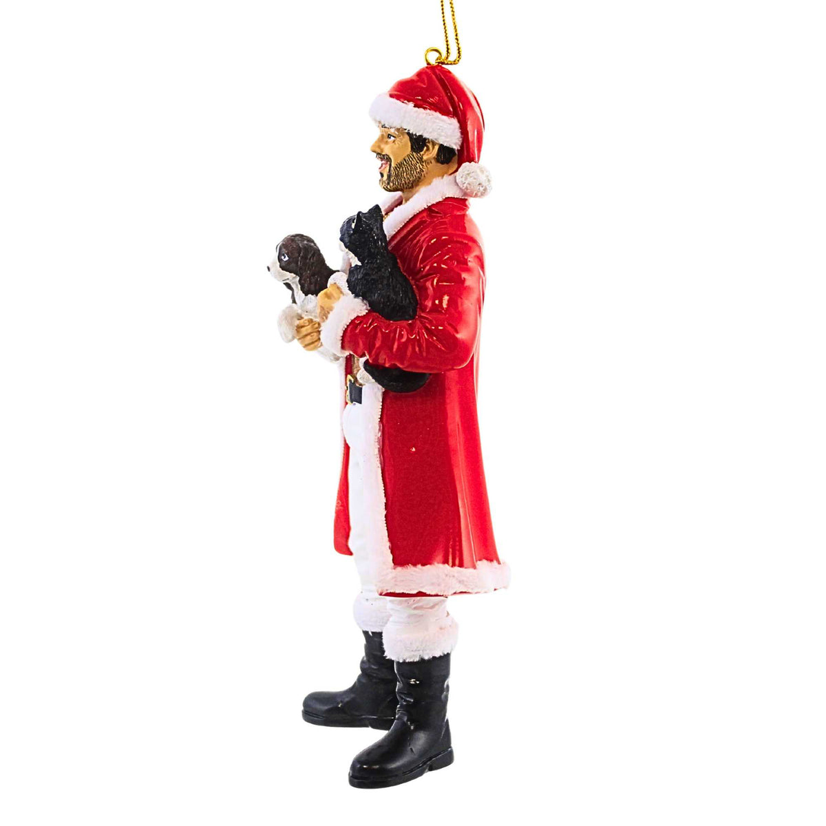 December Diamonds Puss' N Paws Santa Bear - - SBKGifts.com