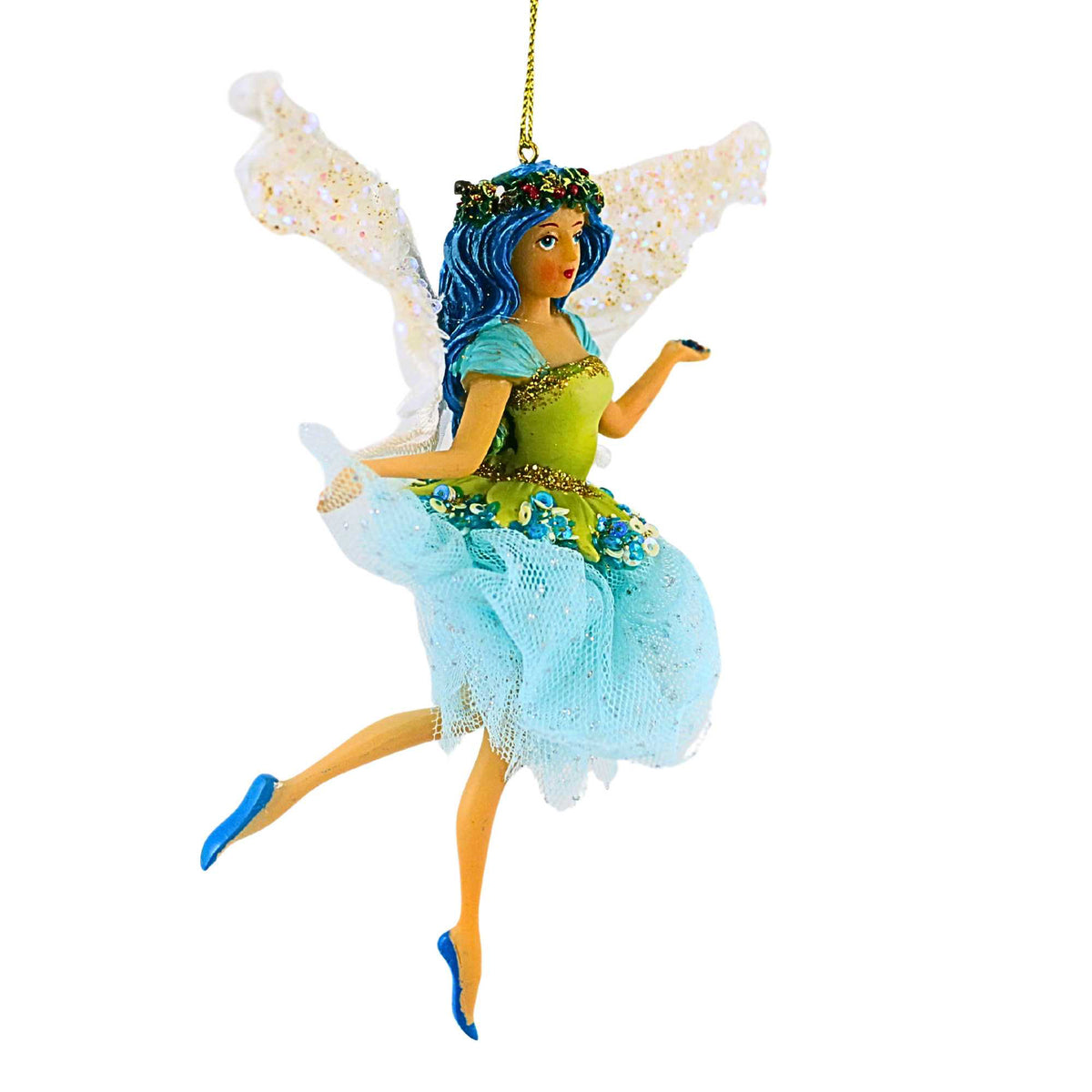 December Diamonds Garden Blue Fairy Ornament - - SBKGifts.com
