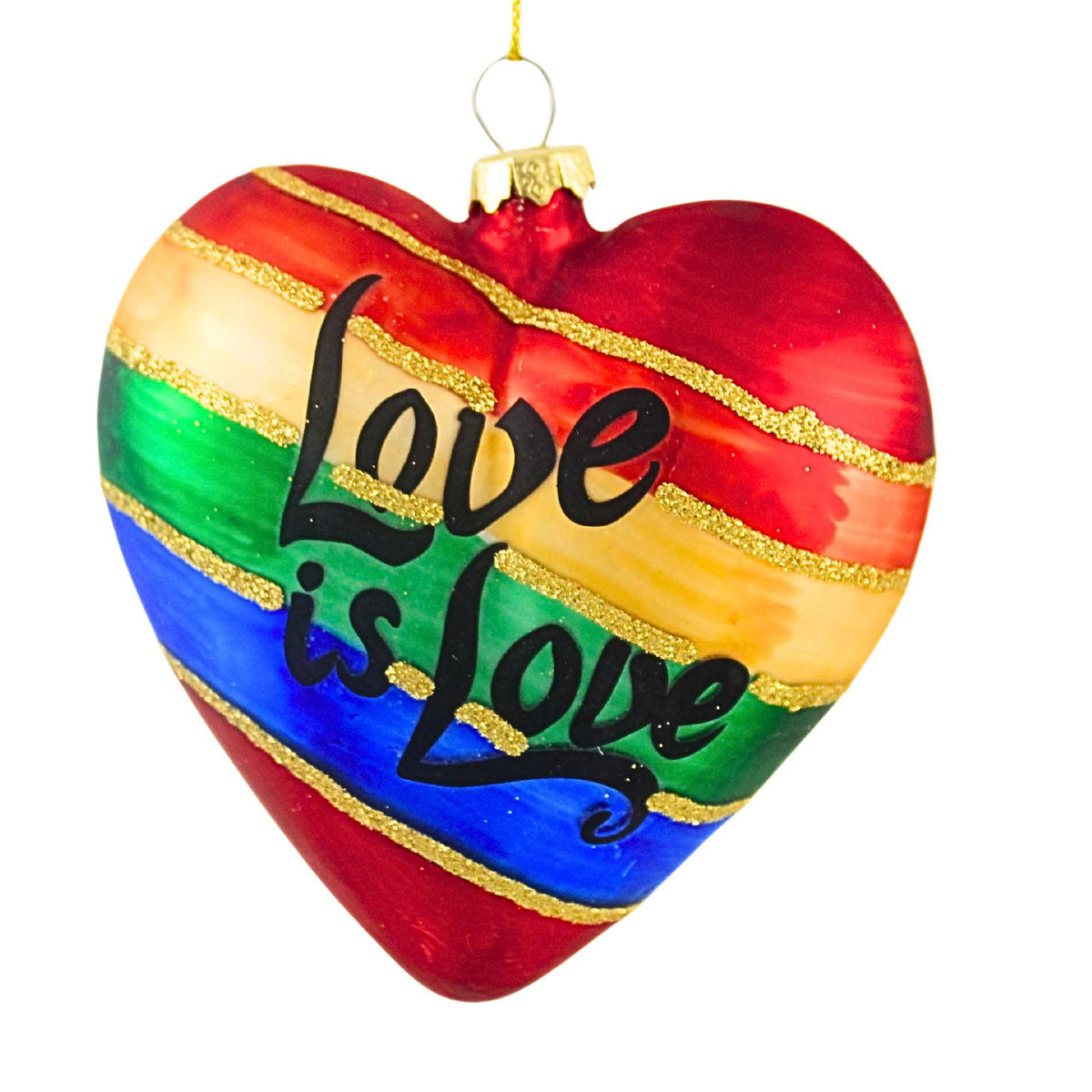 66110 Love Is Love Rainbow Ornament 7981481