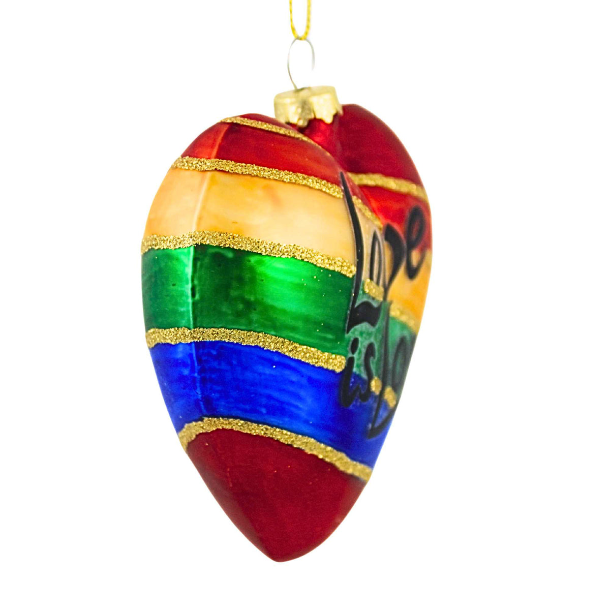 December Diamonds Love Is Love Rainbow Ornament - - SBKGifts.com