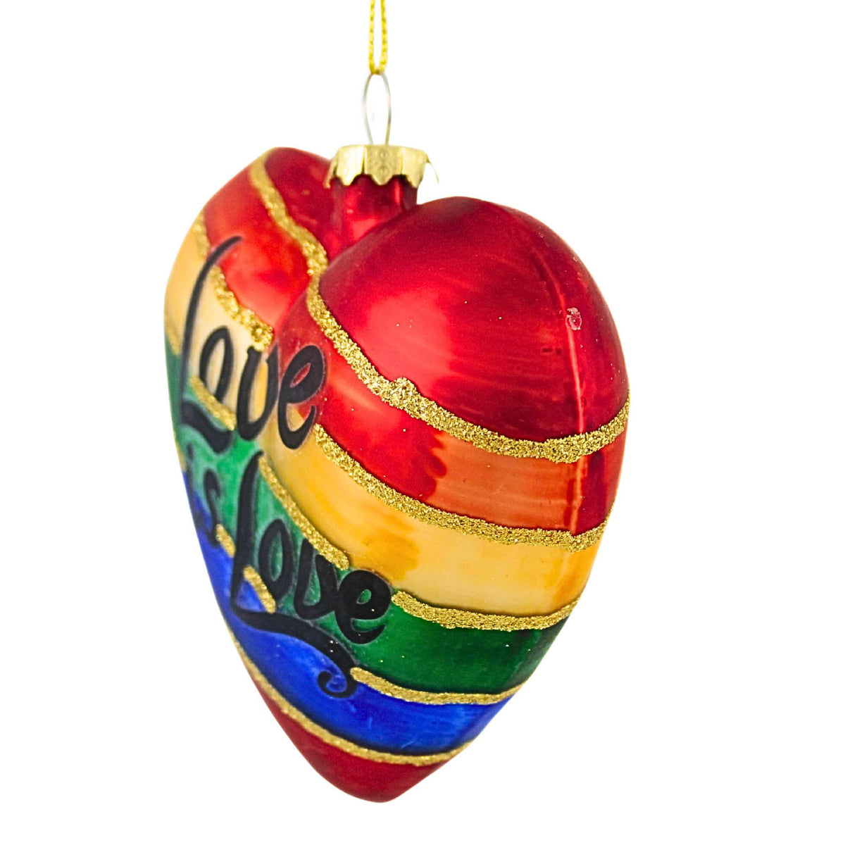 December Diamonds Love Is Love Rainbow Ornament - - SBKGifts.com