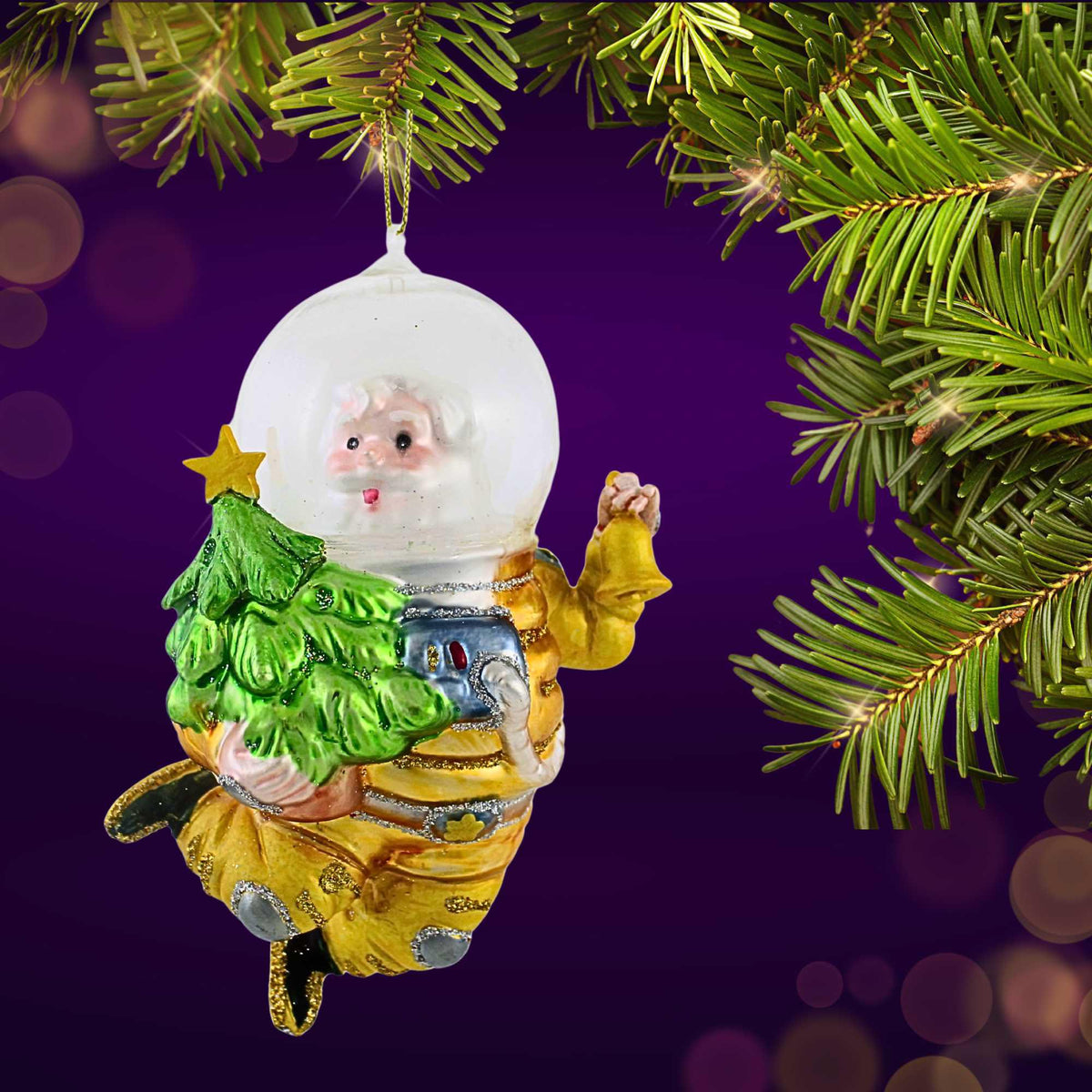 December Diamonds Santa In Space Suit Ornament - - SBKGifts.com