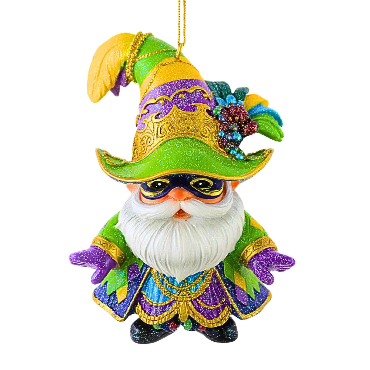66123 Mardi Gras Santa Gnome 6565042