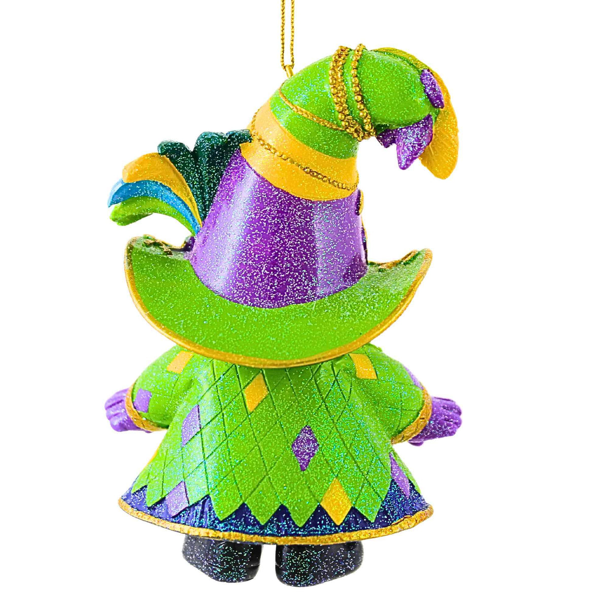 December Diamonds Mardi Gras Santa Gnome - - SBKGifts.com