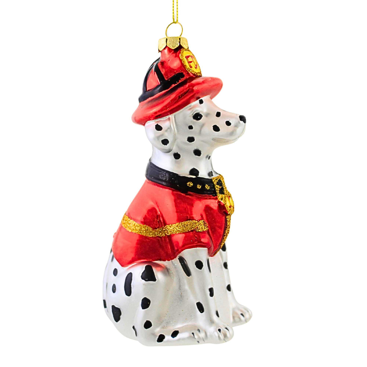 December Diamonds Dalmatian Fireman - - SBKGifts.com