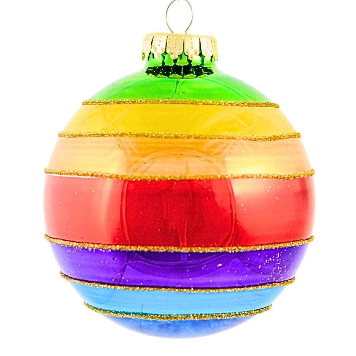 December Diamonds Rainbow Love Ball Ornament - - SBKGifts.com