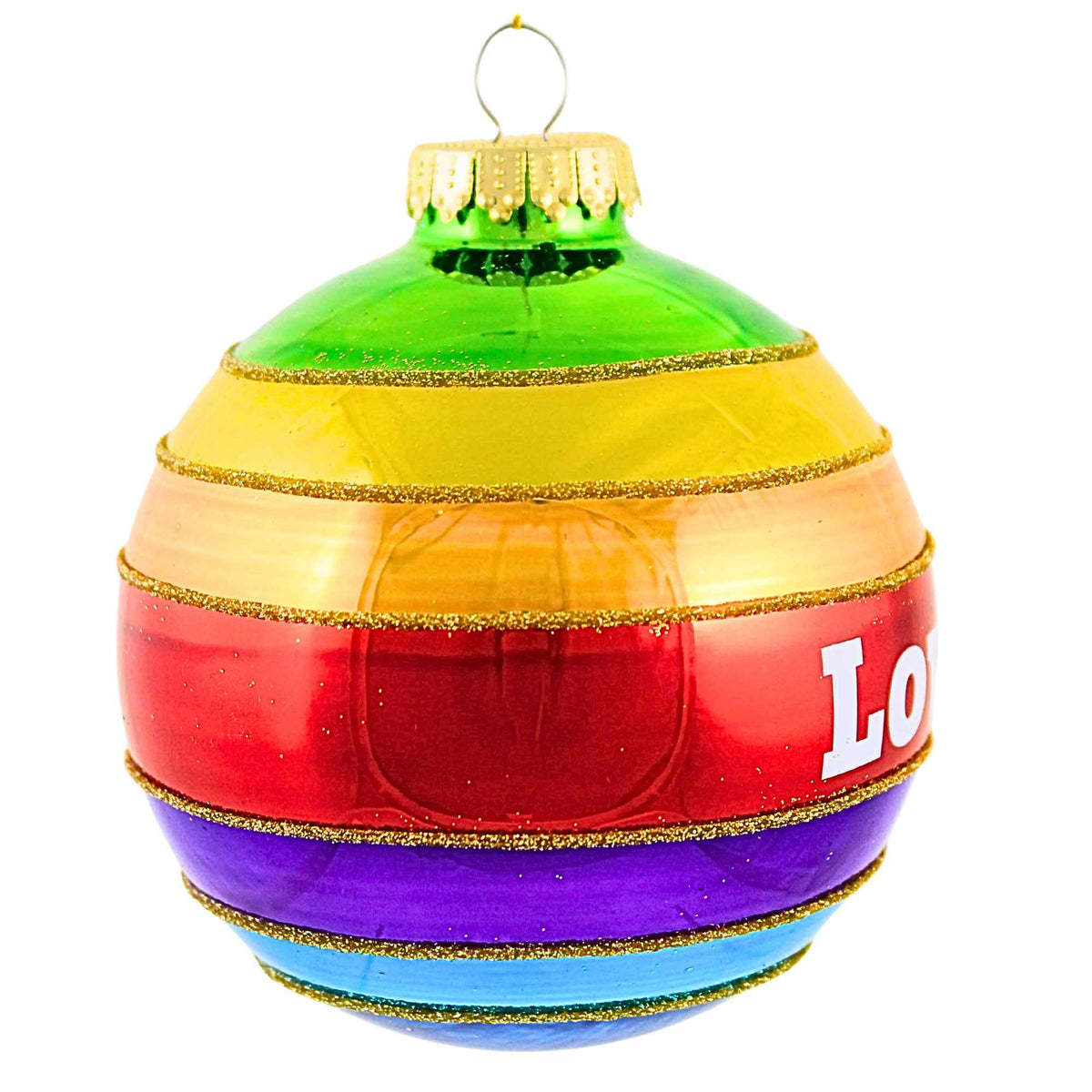 December Diamonds Rainbow Love Ball Ornament - - SBKGifts.com
