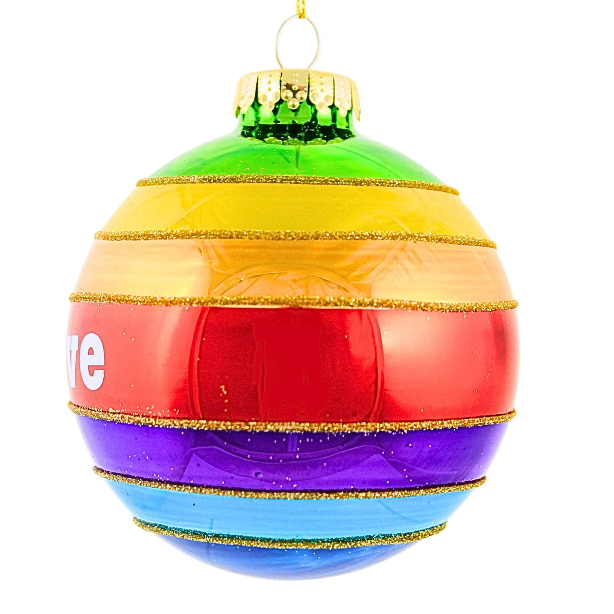 December Diamonds Rainbow Love Ball Ornament - - SBKGifts.com
