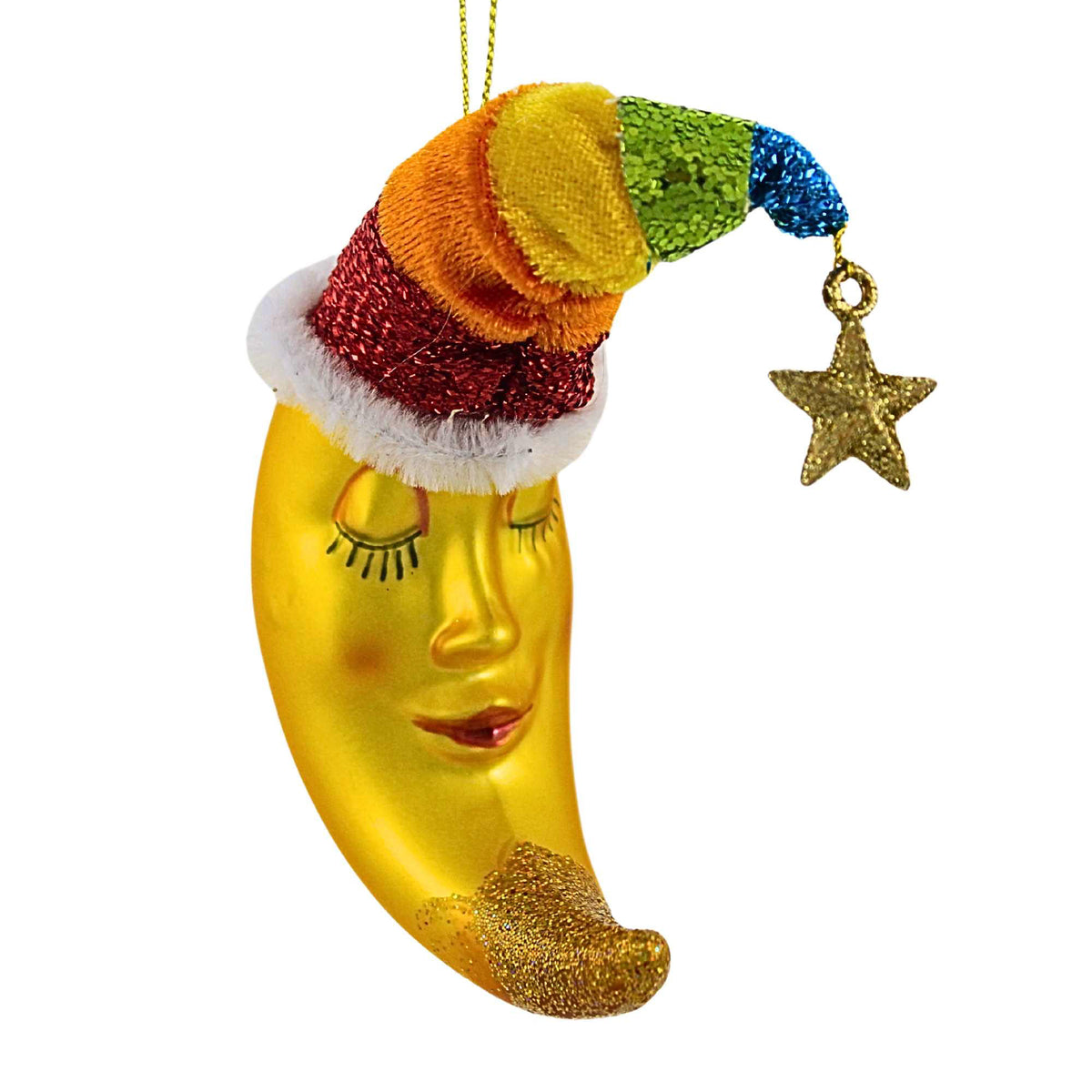 66129 Rainbow Moon Ornament 7981351