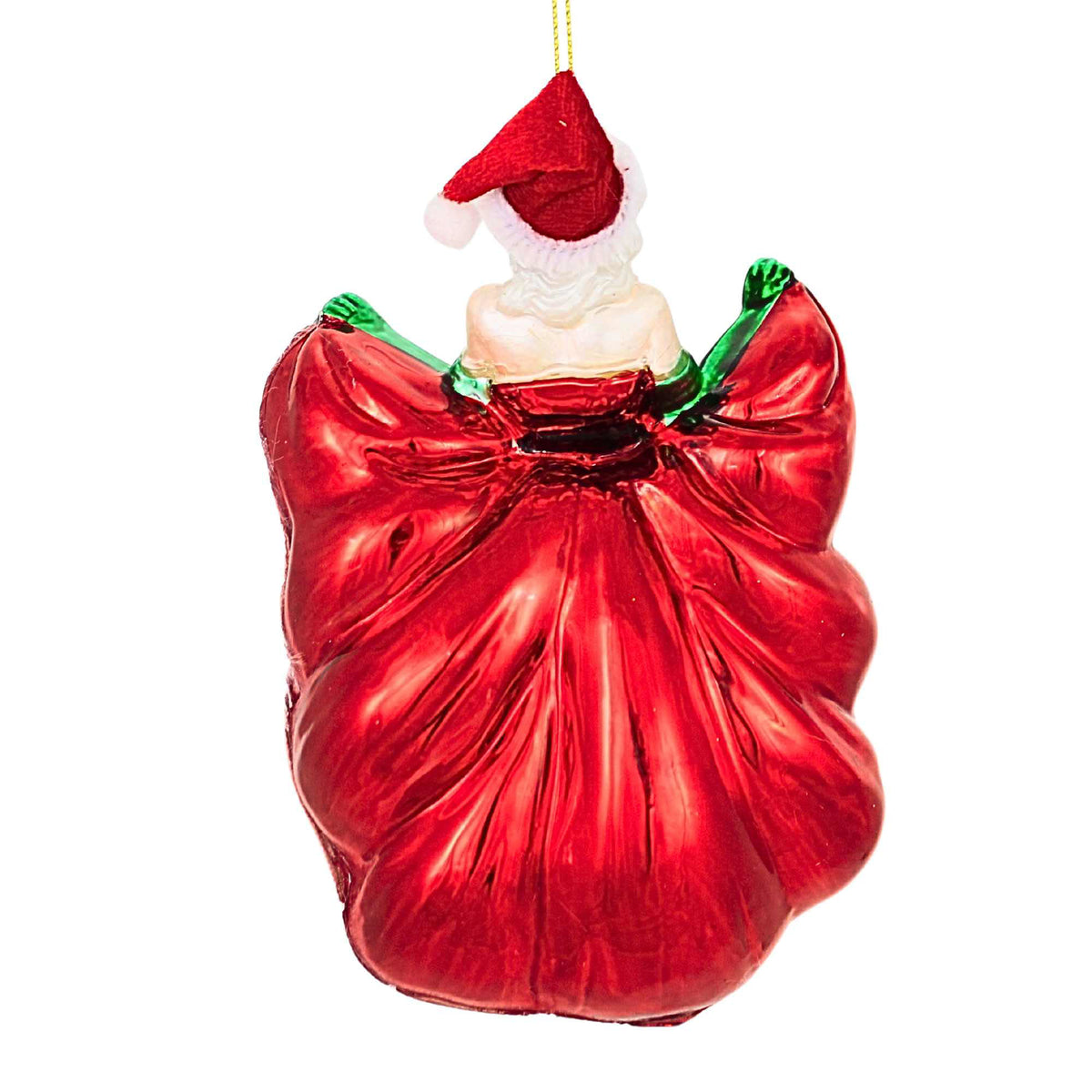 December Diamonds Can Can Santa In Dress - - SBKGifts.com