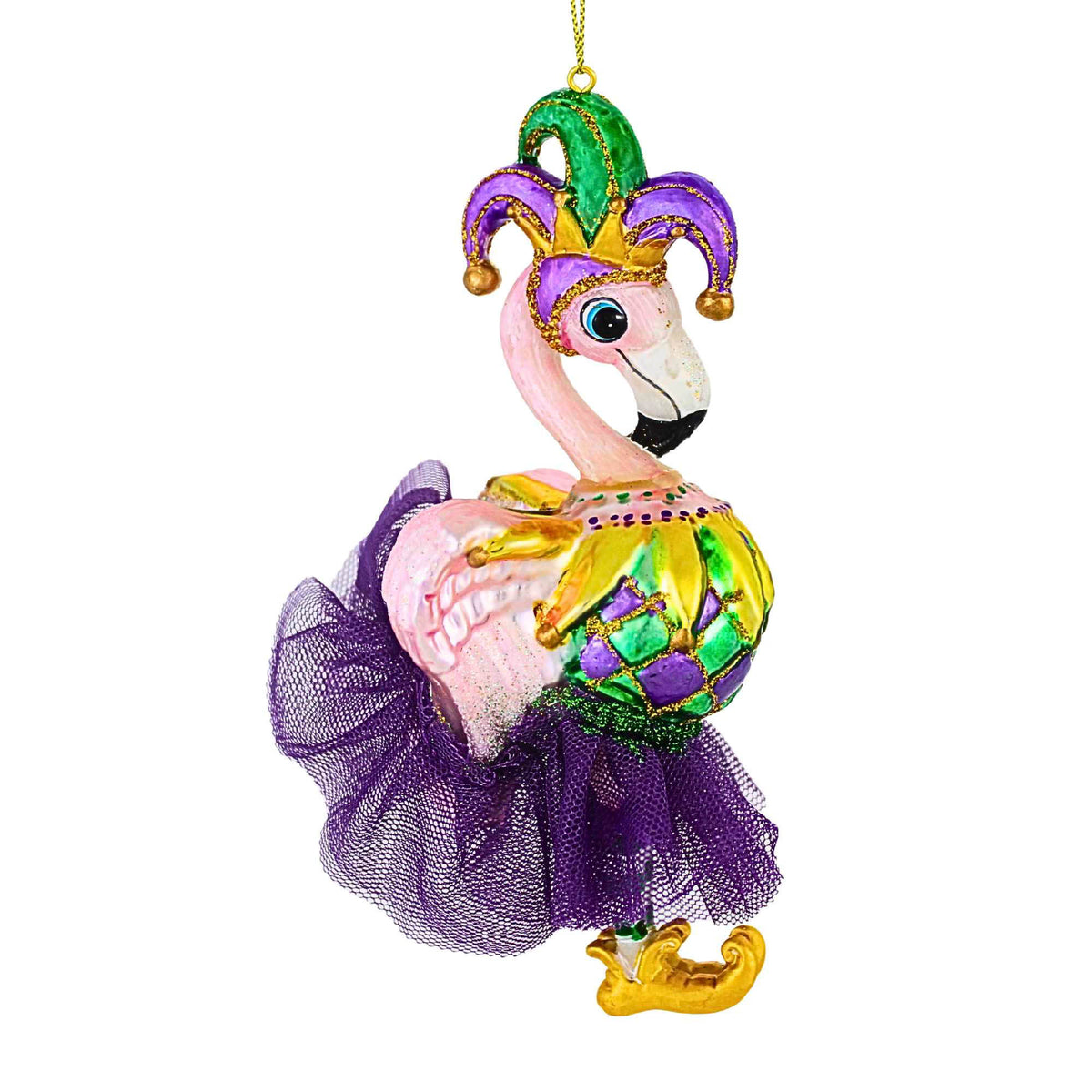 December Diamonds Mardi Gras Flamingo - - SBKGifts.com