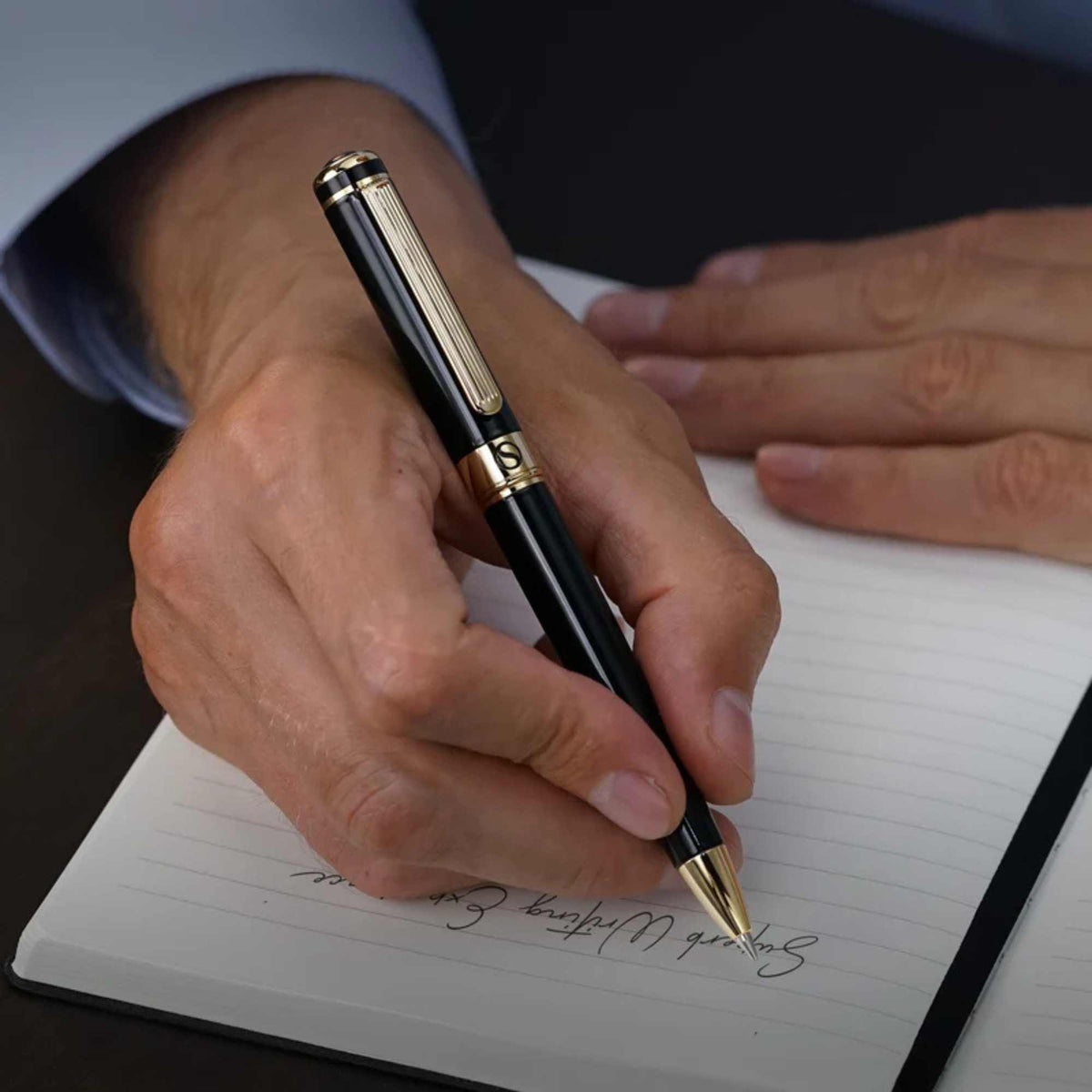 Scriveiner London Scriveiner Classic Black Ballpoint Pen - - SBKGifts.com
