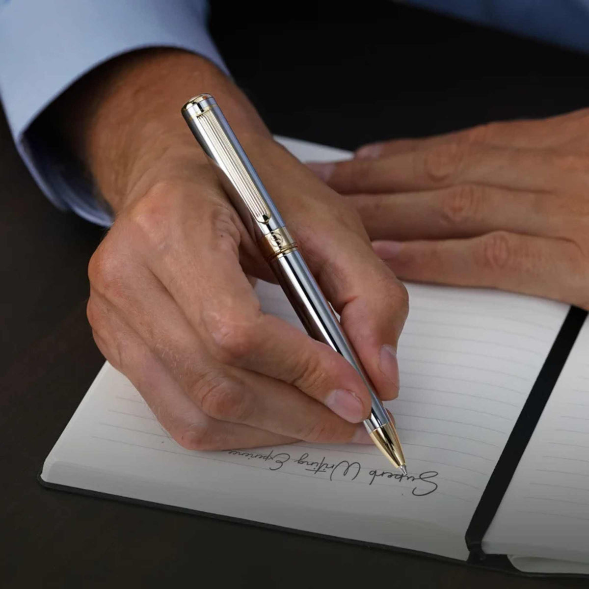 Scriveiner London Scriveiner Classic Silver Ballpoint Pen - - SBKGifts.com