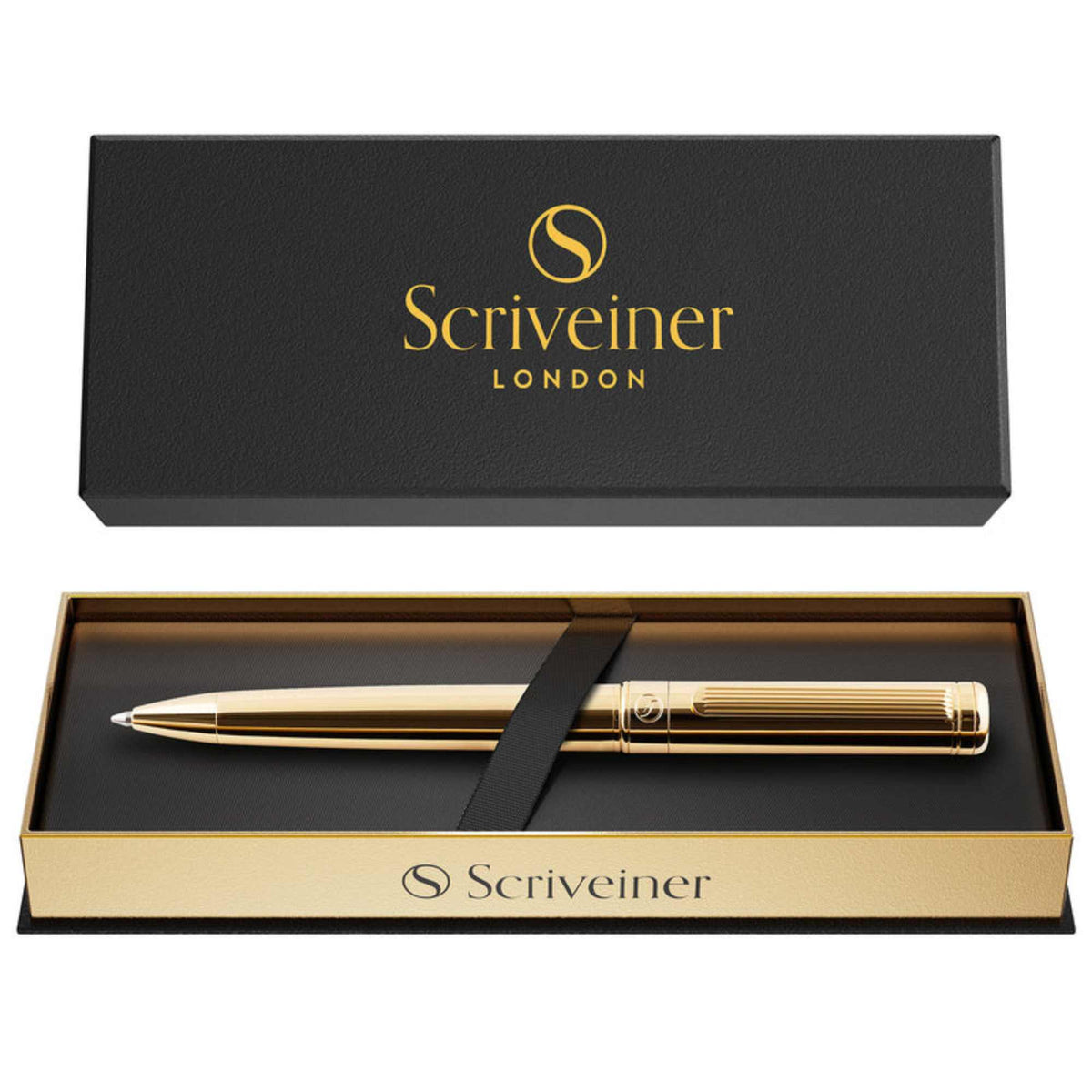 Scriveiner London Scriveiner Classic Gold Ballpoint Pen - - SBKGifts.com