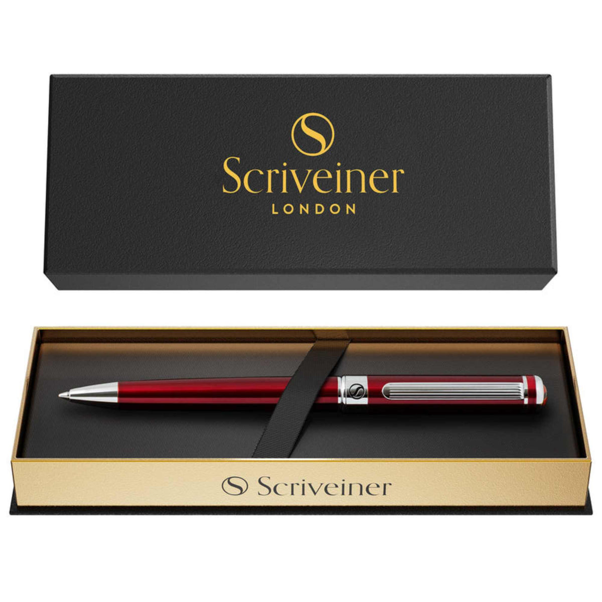 Scriveiner London Scriveiner Classic Red Ballpoint Pen - - SBKGifts.com