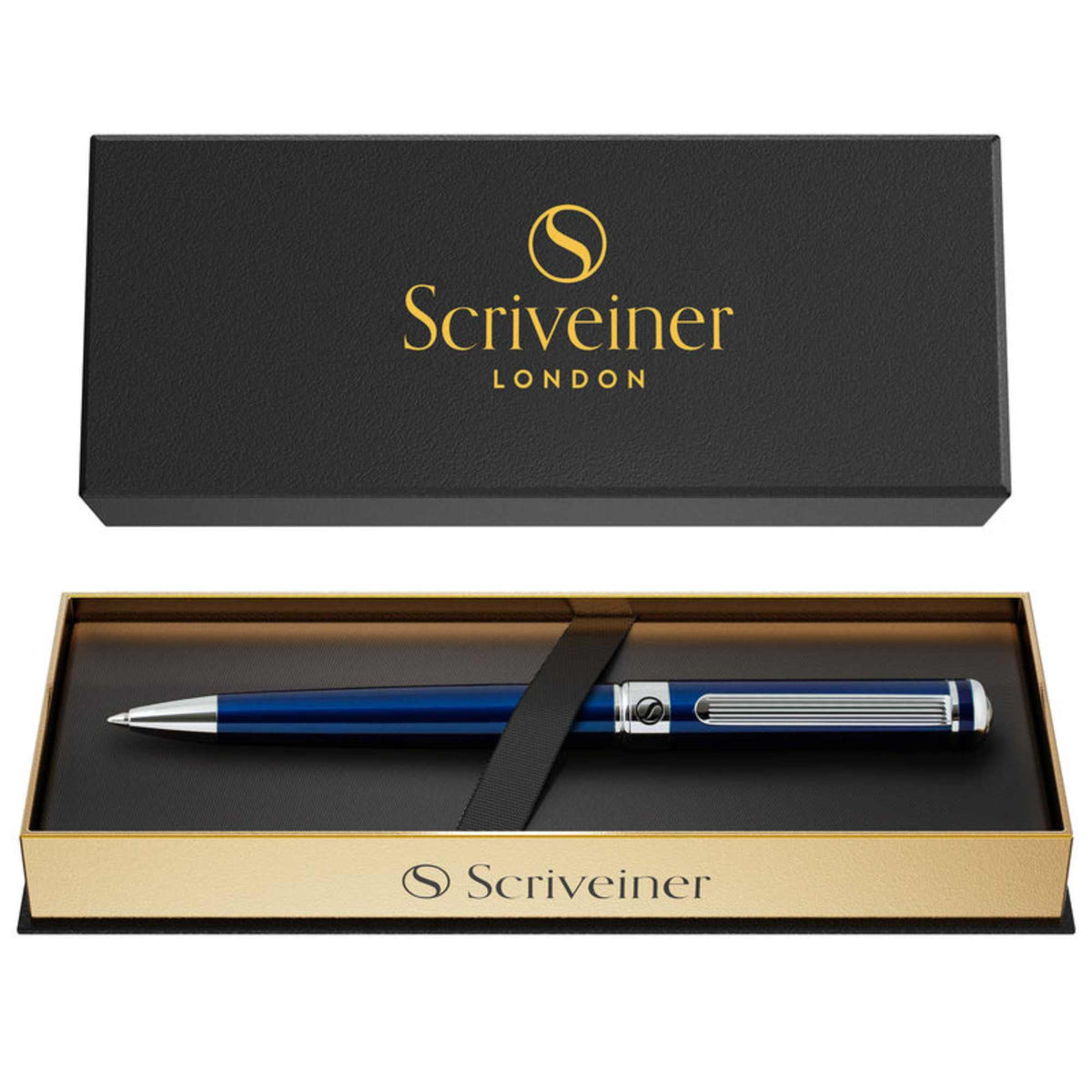 Scriveiner London Scriveiner Classic Blue Ballpoint Pen - - SBKGifts.com