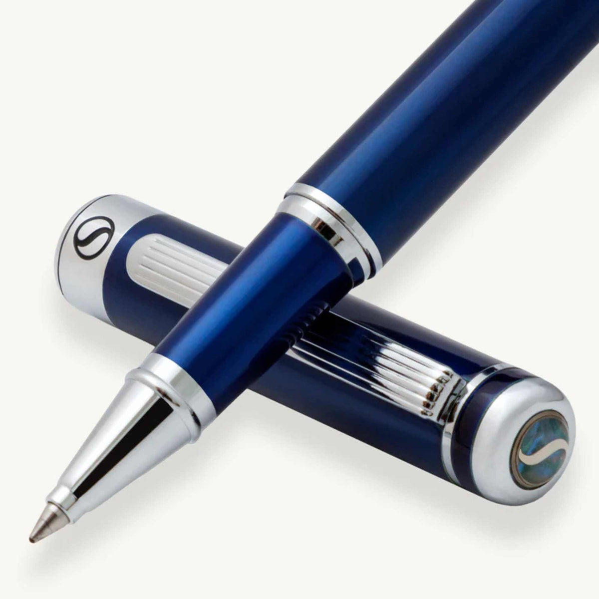 66146 Scriveiner Classic Blue Rollerball Pen BLRBR