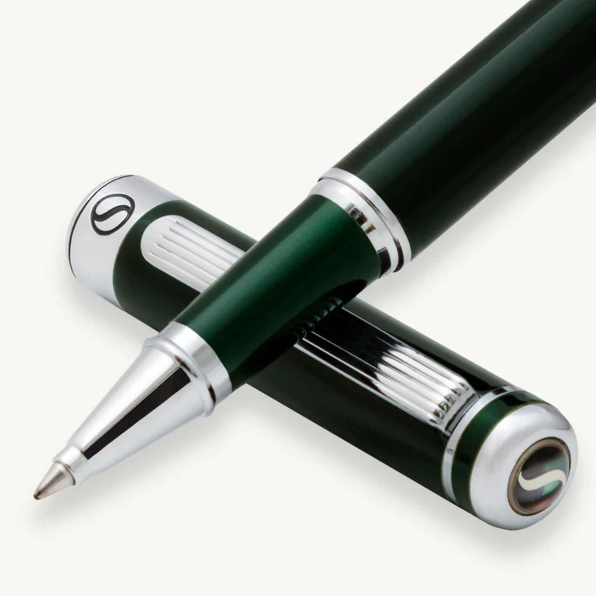 66147 Scriveiner Classic Green Rollerball Pen GRBR
