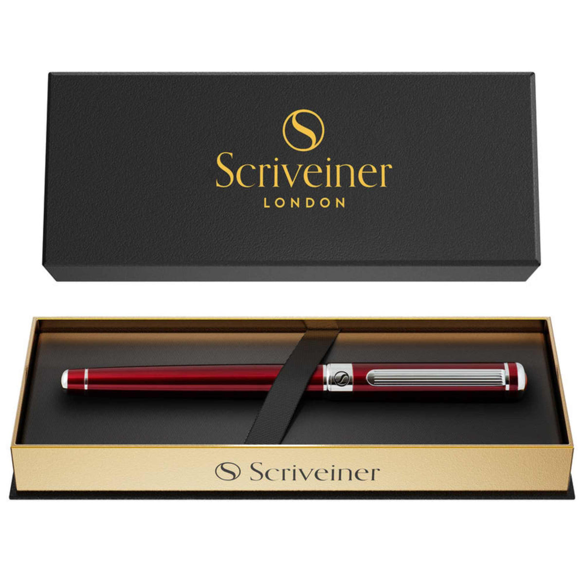 Scriveiner London Scriveiner Classic Red Rollerball Pen - - SBKGifts.com