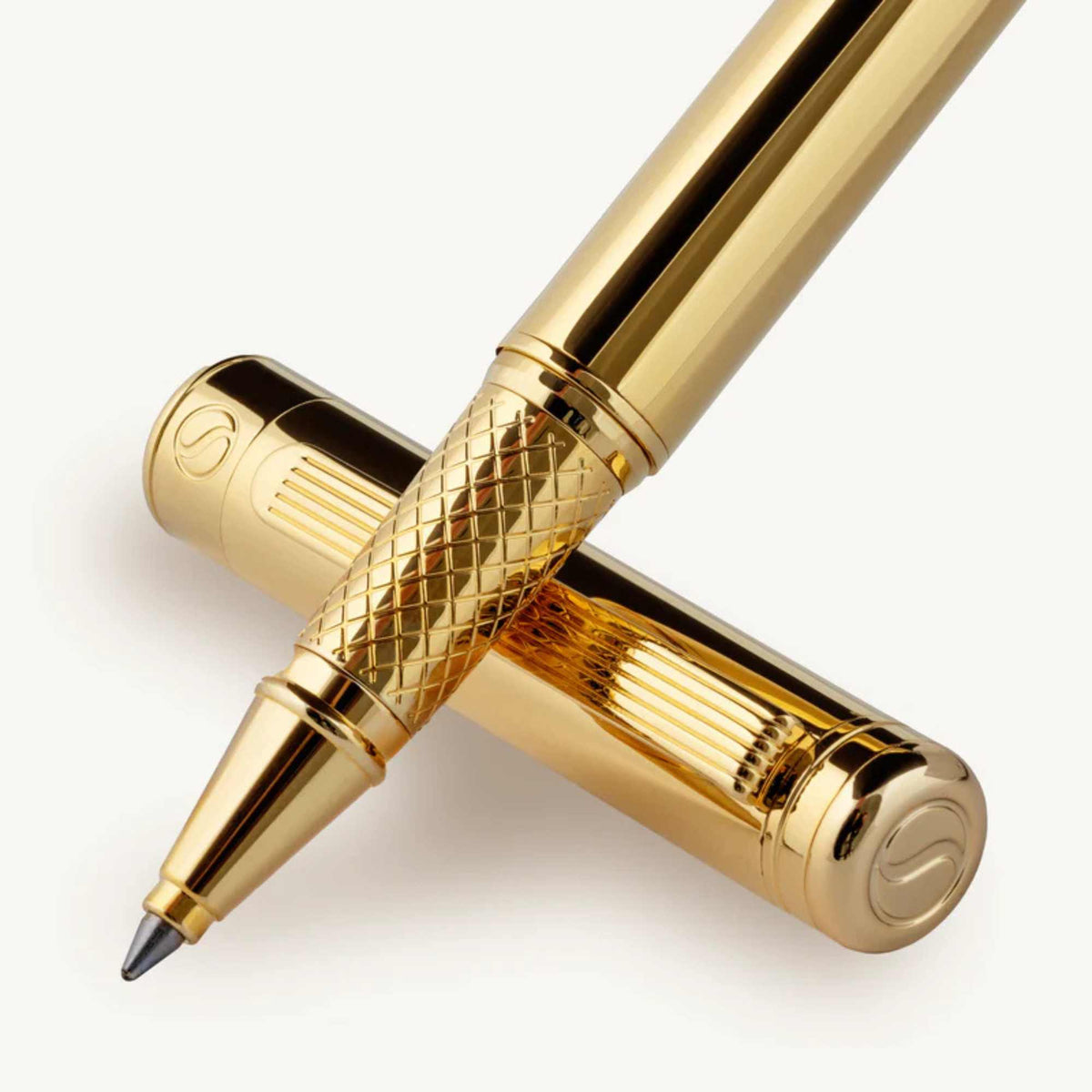 66150 Scriveiner Classic Gold Rollerball Pen GOLDRBR