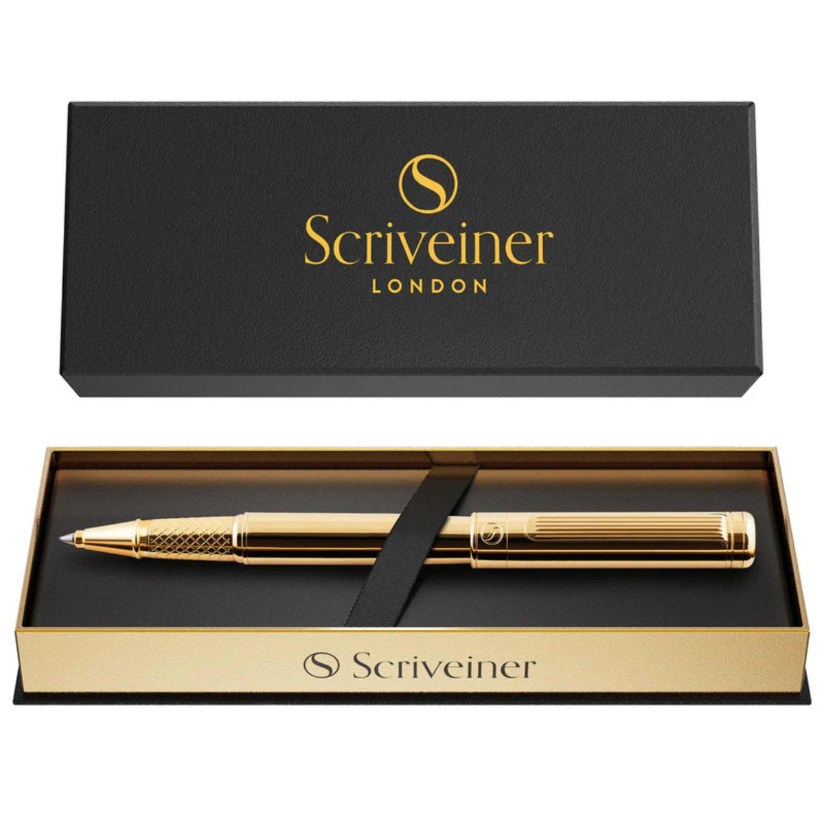 Scriveiner London Scriveiner Classic Gold Rollerball Pen - - SBKGifts.com