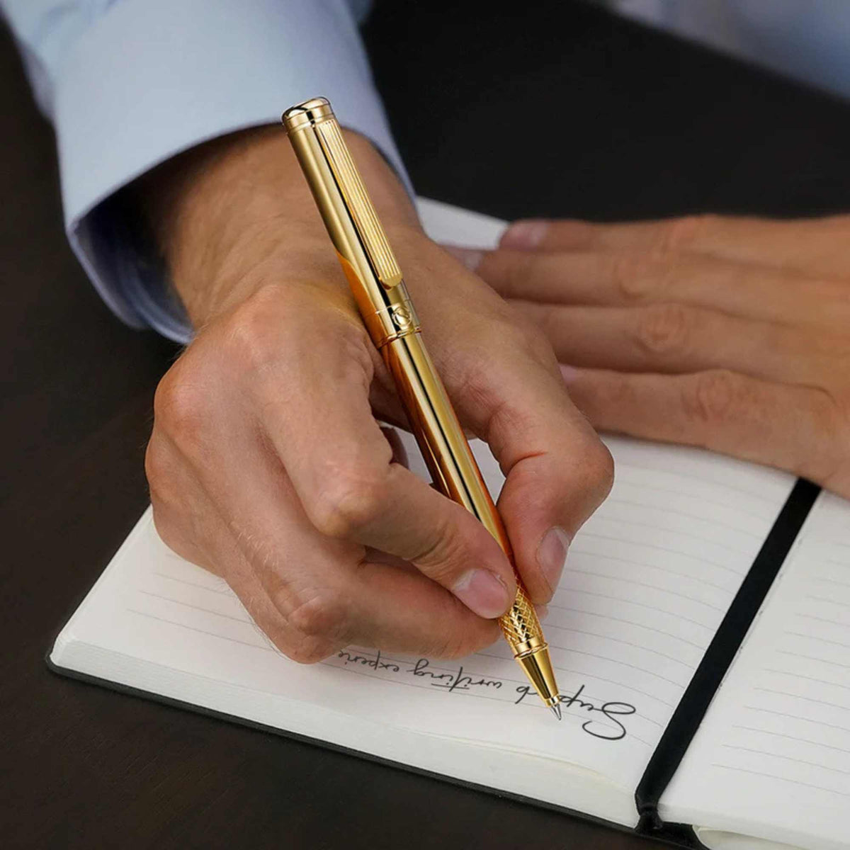 Scriveiner London Scriveiner Classic Gold Rollerball Pen - - SBKGifts.com