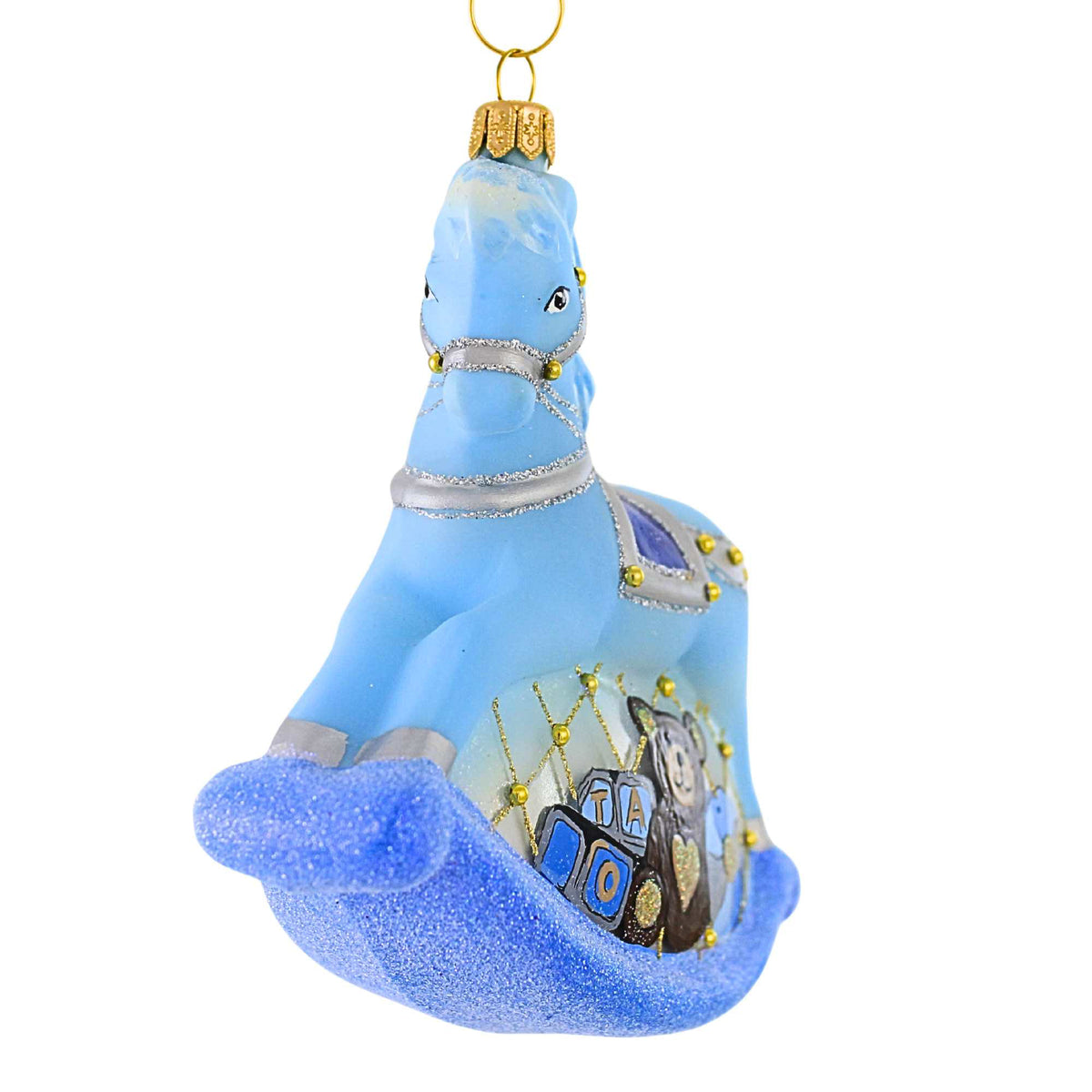 Blubom Blue Rocking Horse - - SBKGifts.com