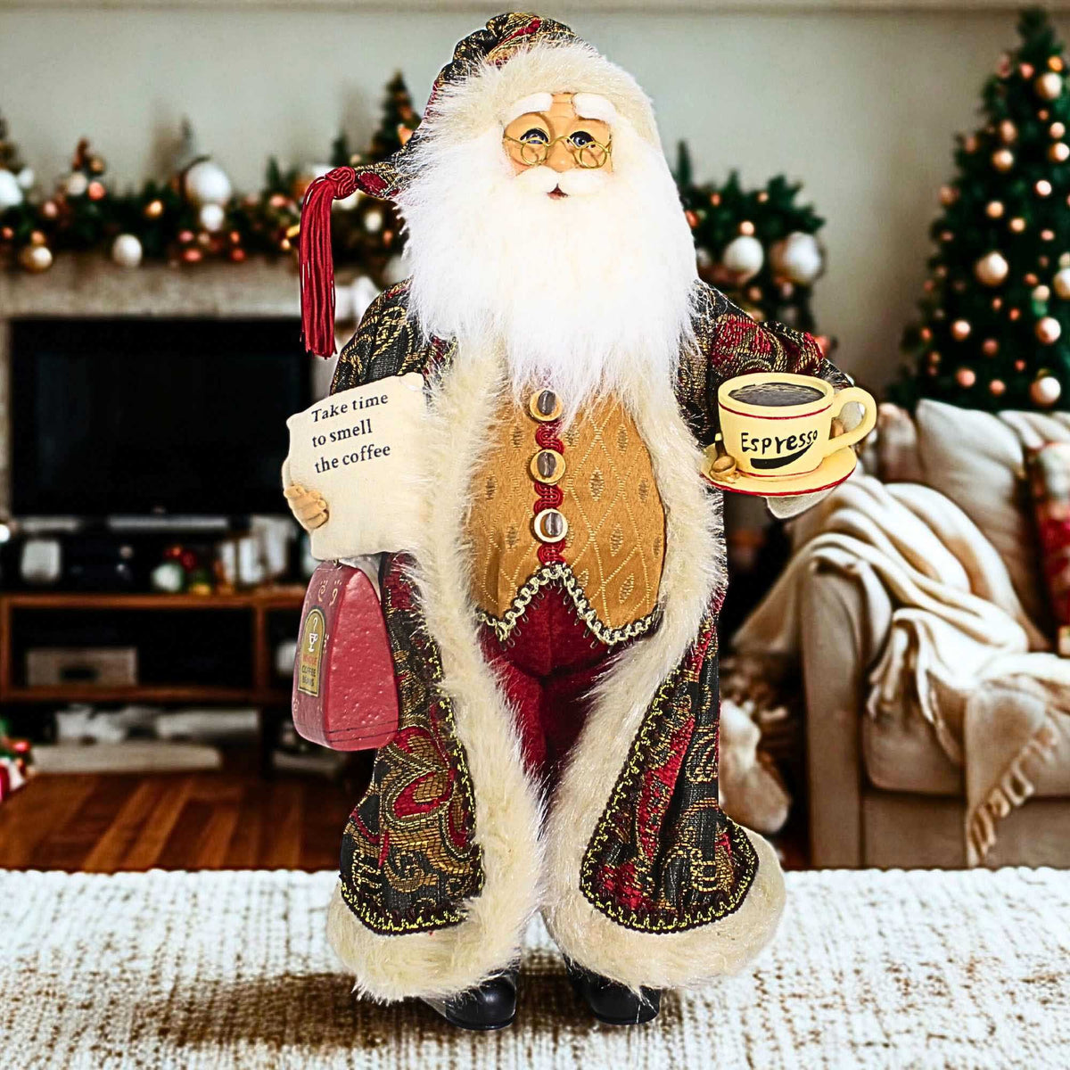 Karen Didion Coffee Santa - - SBKGifts.com