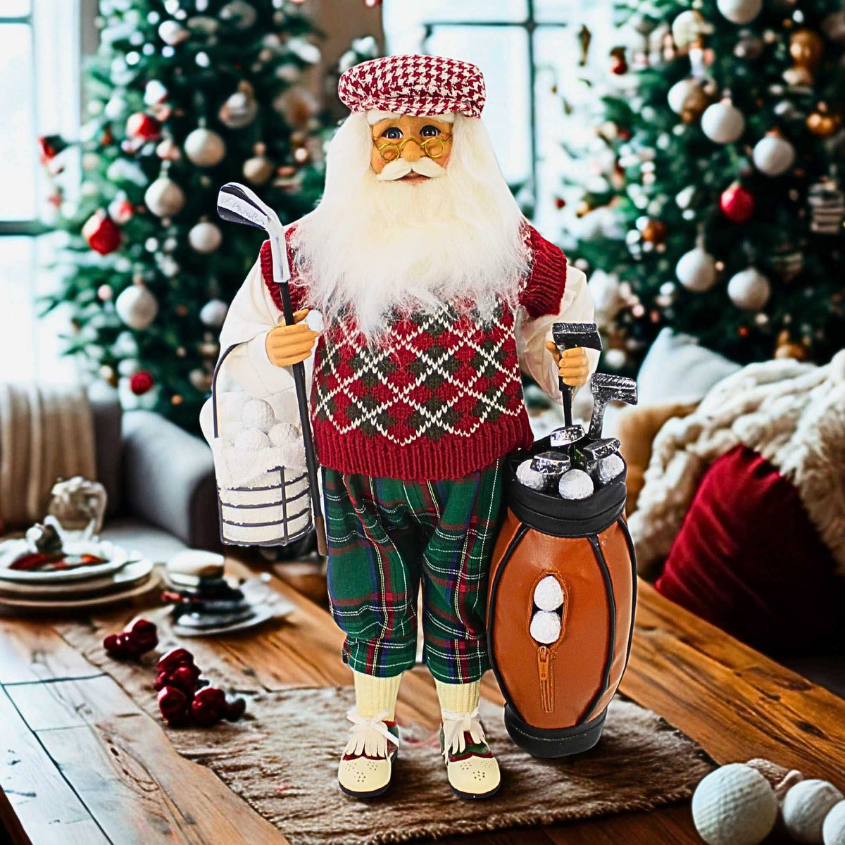 Karen Didion Golf Santa - - SBKGifts.com
