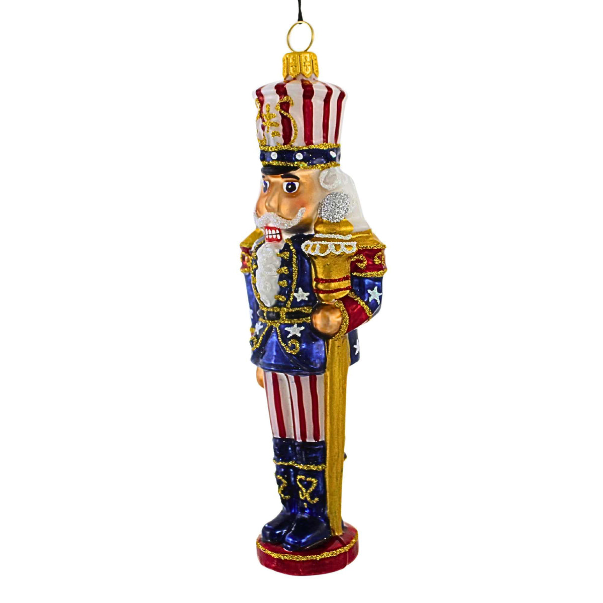 Joy To The World Stars & Stripes Nutcracker - - SBKGifts.com