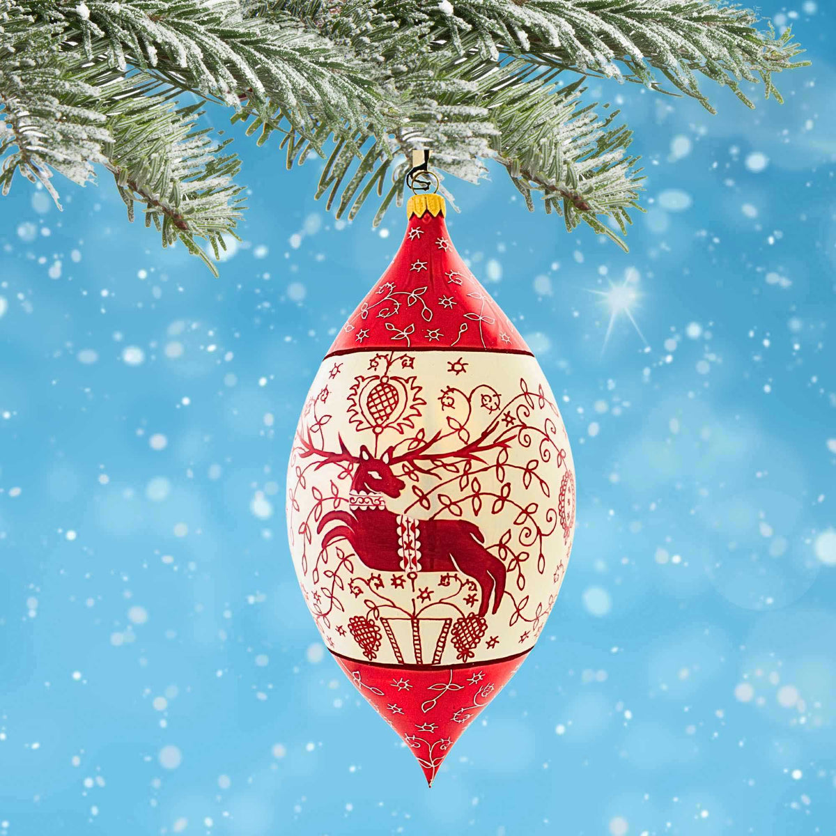 Joy To The World Bratislava Folk Art Drop - - SBKGifts.com