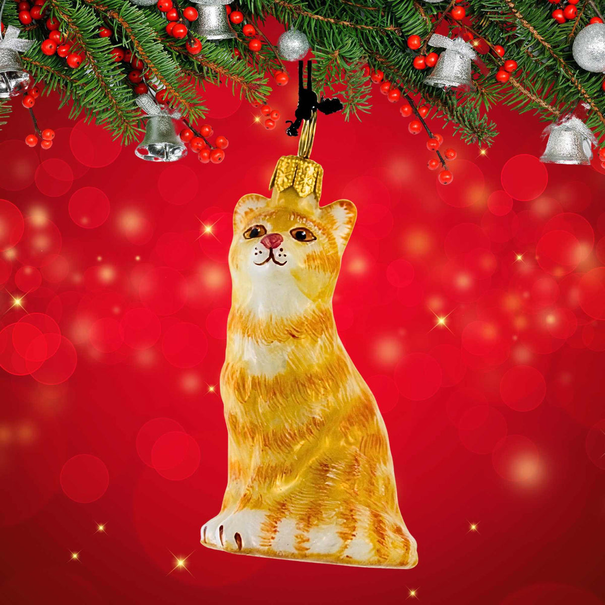 Joy To The World Orange American Shorthair Cat - - SBKGifts.com
